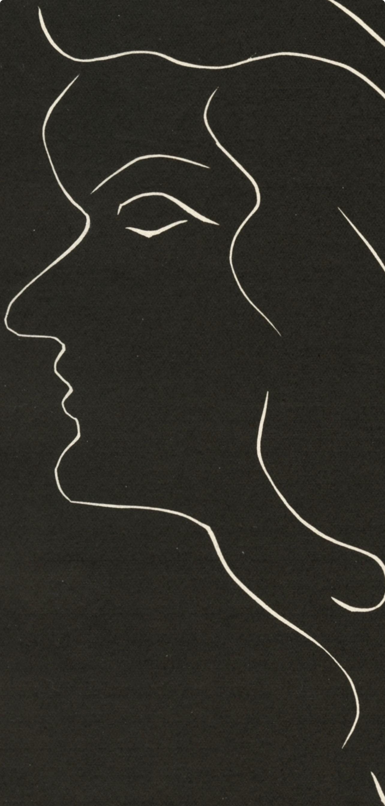 Henri Matisse, Composition (Duthuit No. 17), Pierre Feu, Les Miroirs Profonds, Woodcut