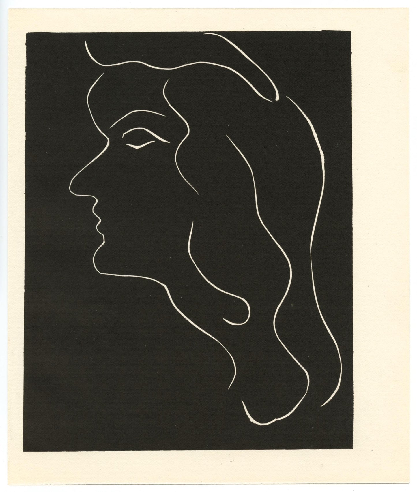 Henri Matisse, Composition (Duthuit No. 17), Pierre Feu, Les Miroirs Profonds, Woodcut