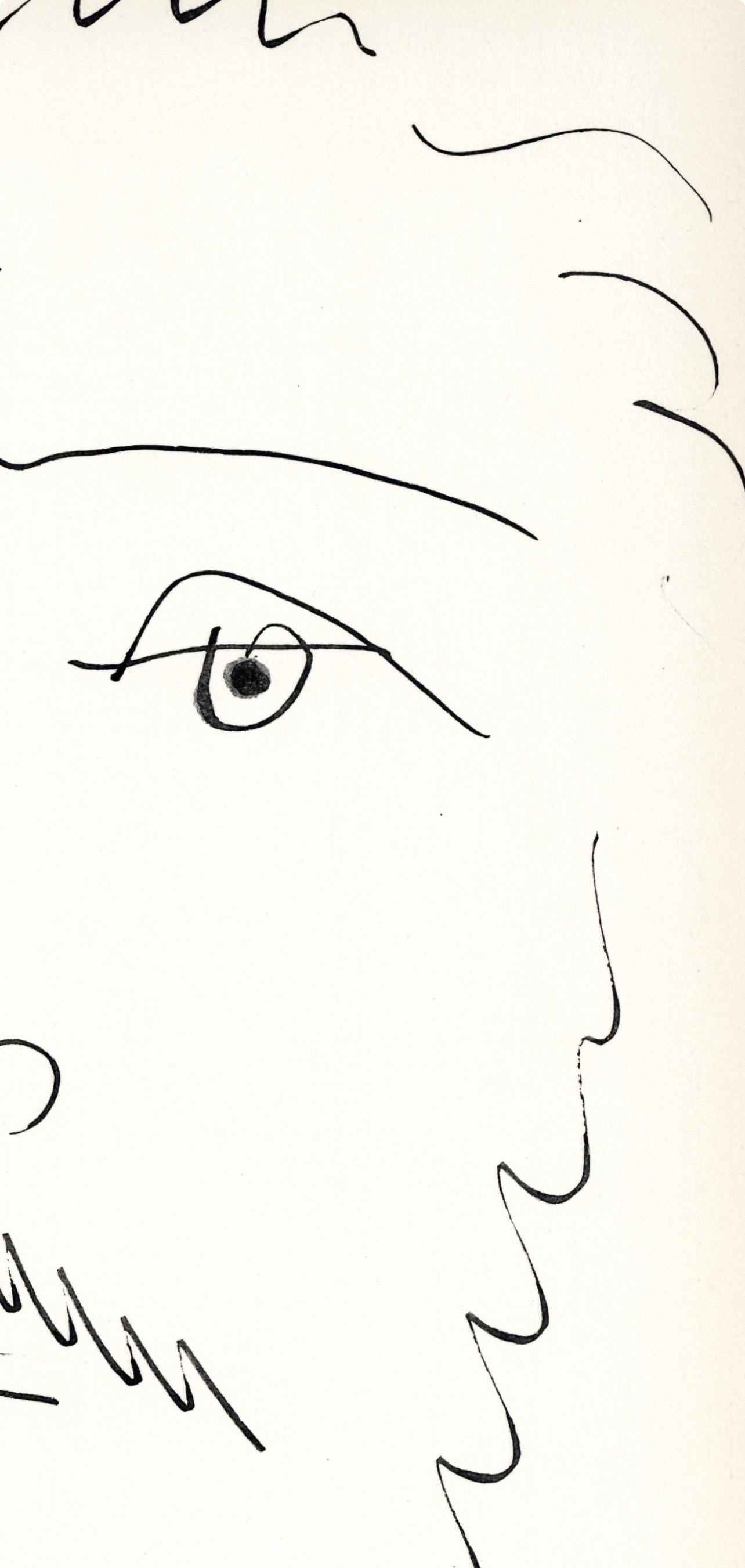 Pablo Picasso, Visage D'Homme Barbu, De Face (Cramer No. 84), 40 Dessins De Picasso En Marge Du