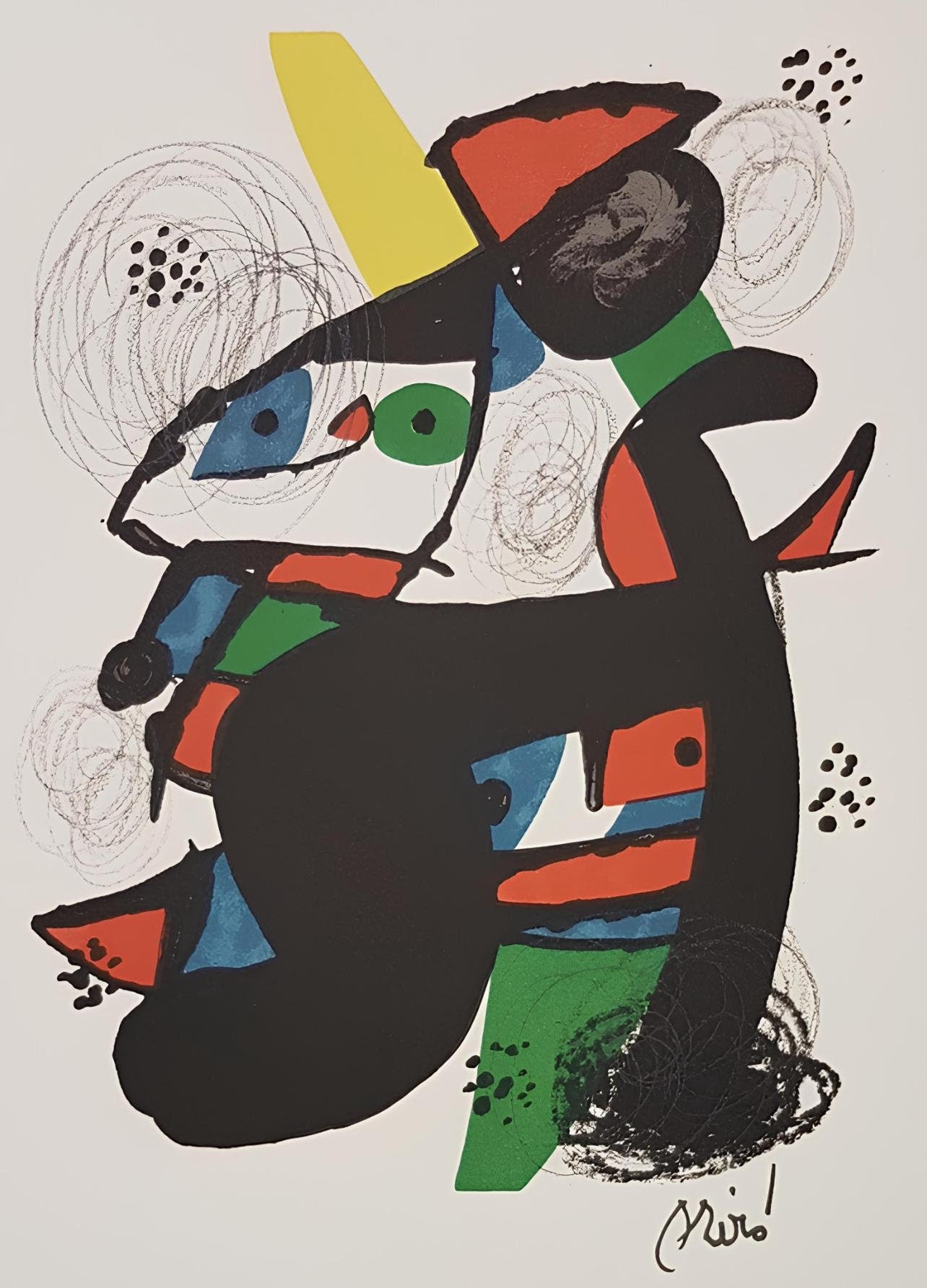 Joan Mir, Composition (Mourlot 1212-1225; Cramer 248), La Mlodie Acide, Lithograph
