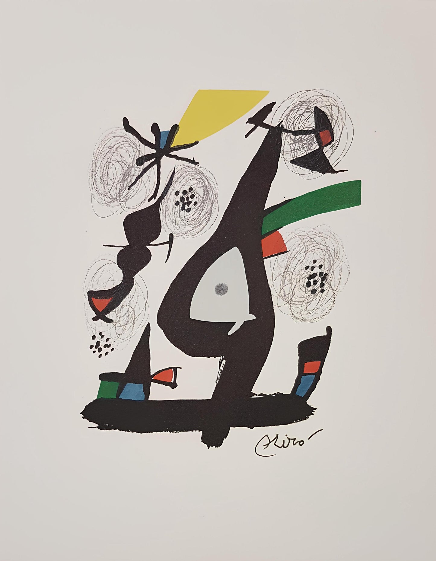 Joan Mir, Composition (Mourlot 1212-1225; Cramer 248), La Mlodie Acide, Lithograph