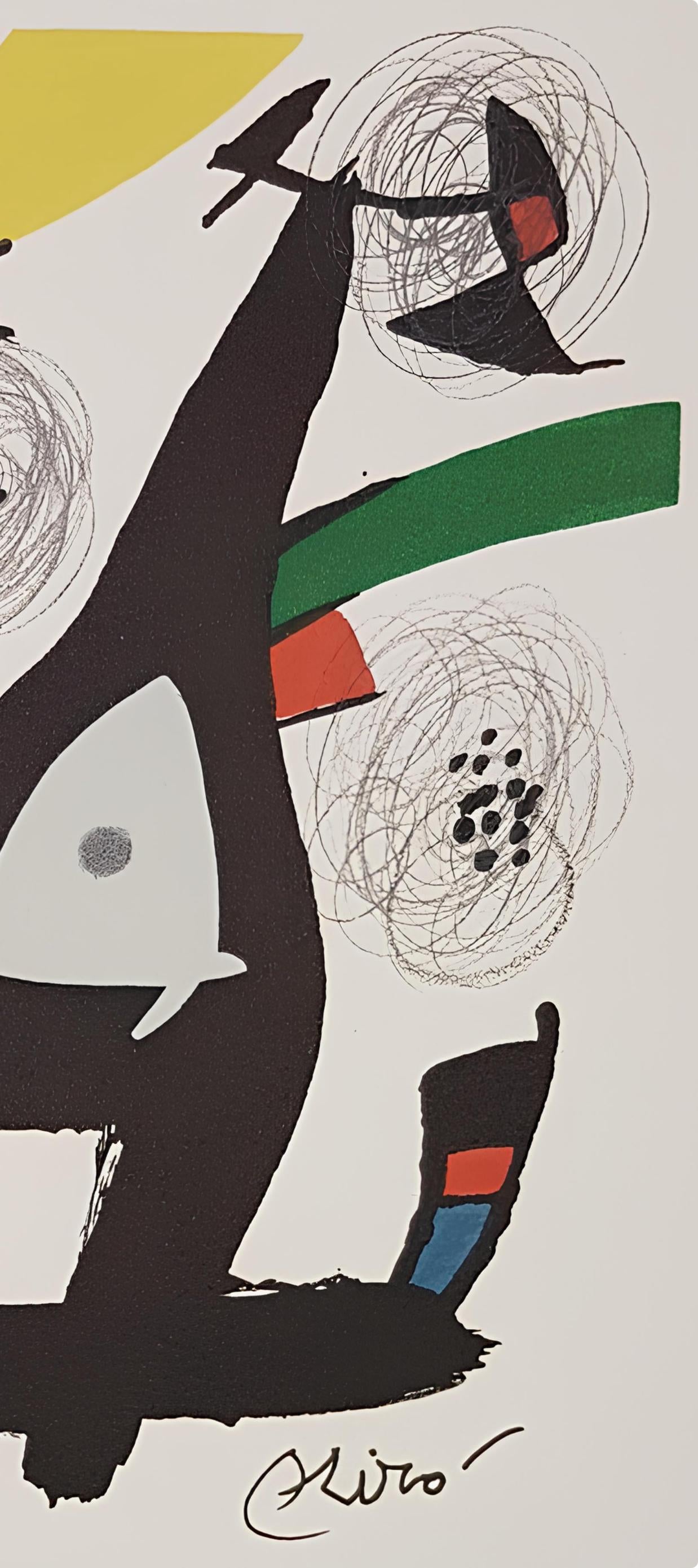 Joan Mir, Composition (Mourlot 1212-1225; Cramer 248), La Mlodie Acide, Lithograph