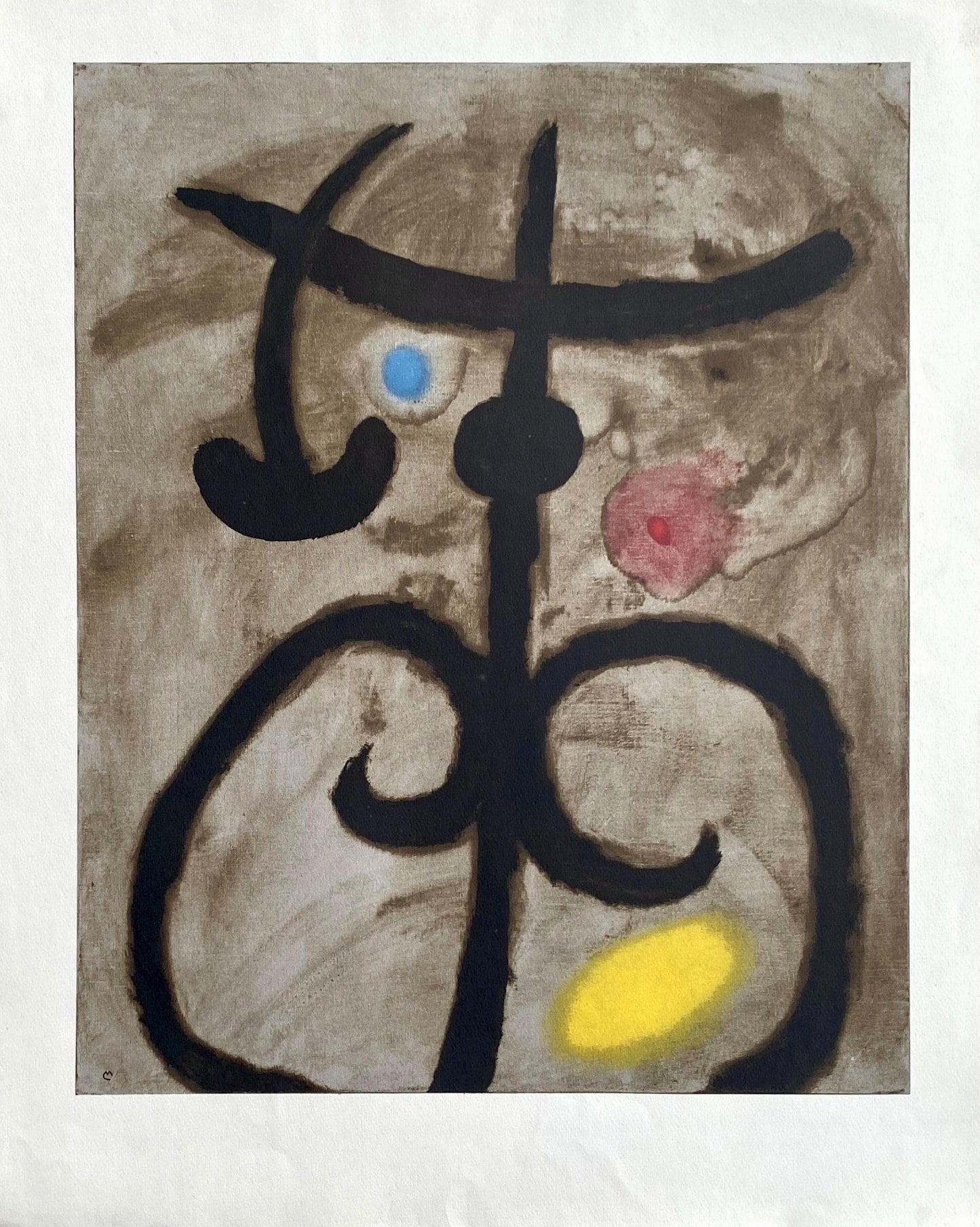 Joan Mir, Composition (Cramer 105), Femmes, Hliogravure