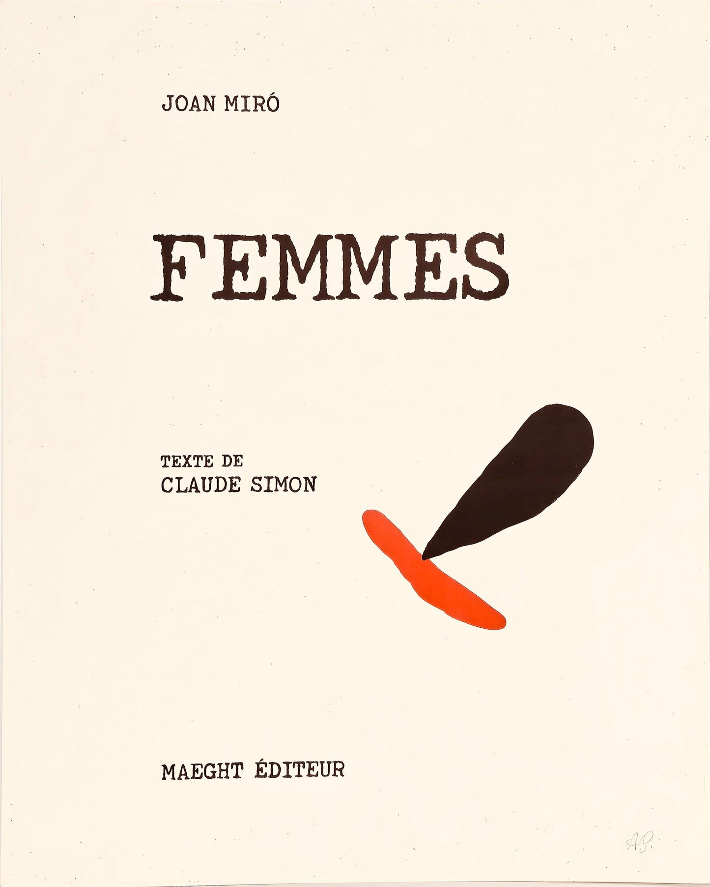 Joan Mir, Composition (Cramer 105), Femmes, Hliogravure