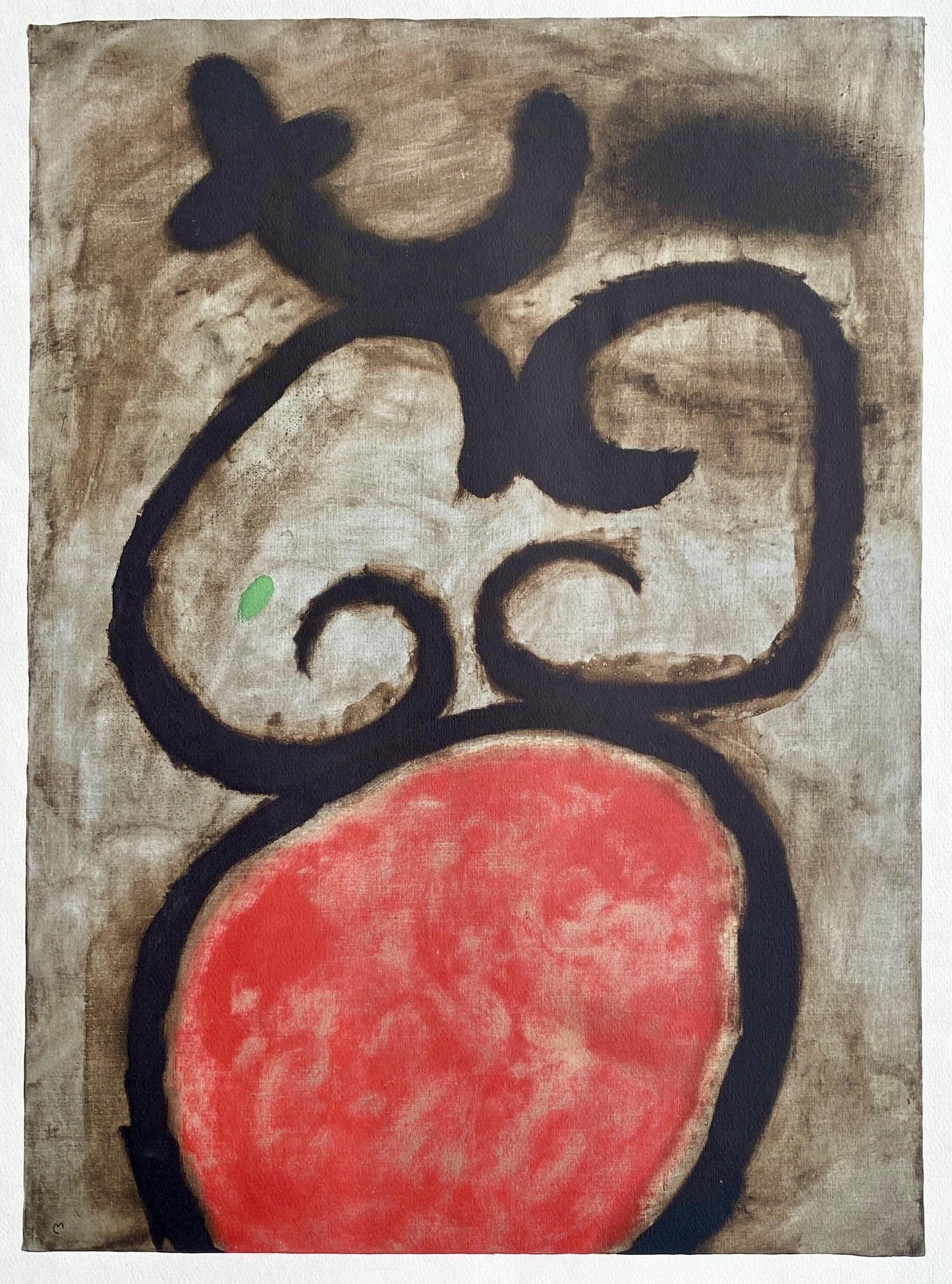 Joan Mir, Composition (Cramer 105), Femmes, Hliogravure