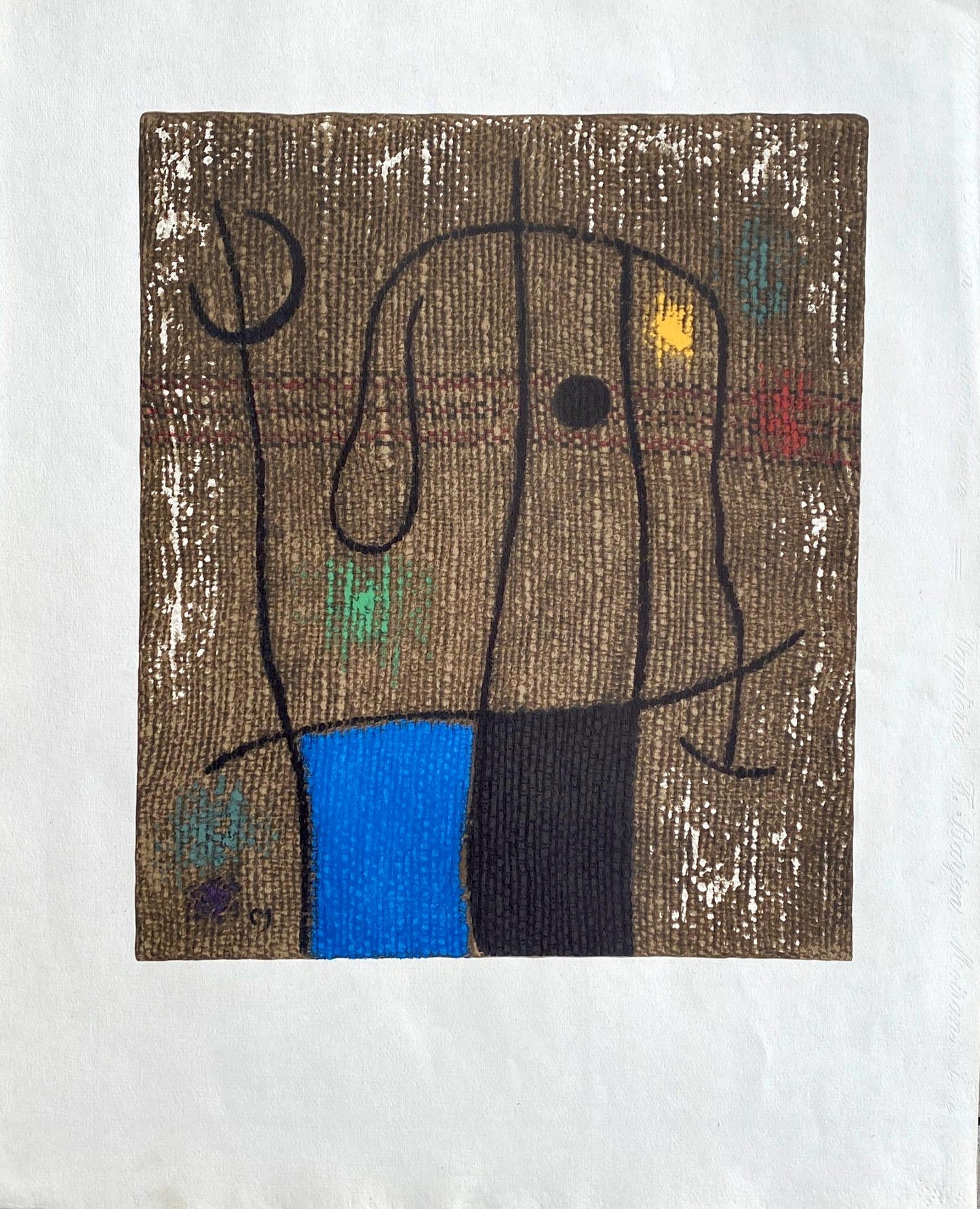 Joan Mir, Composition (Cramer 105), Femmes, Hliogravure