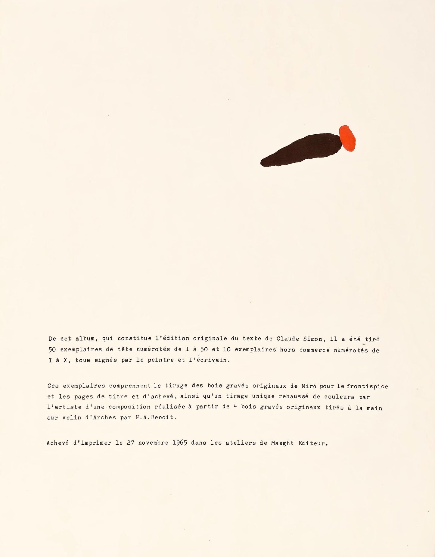 Joan Mir, Composition (Cramer 105), Femmes, Hliogravure