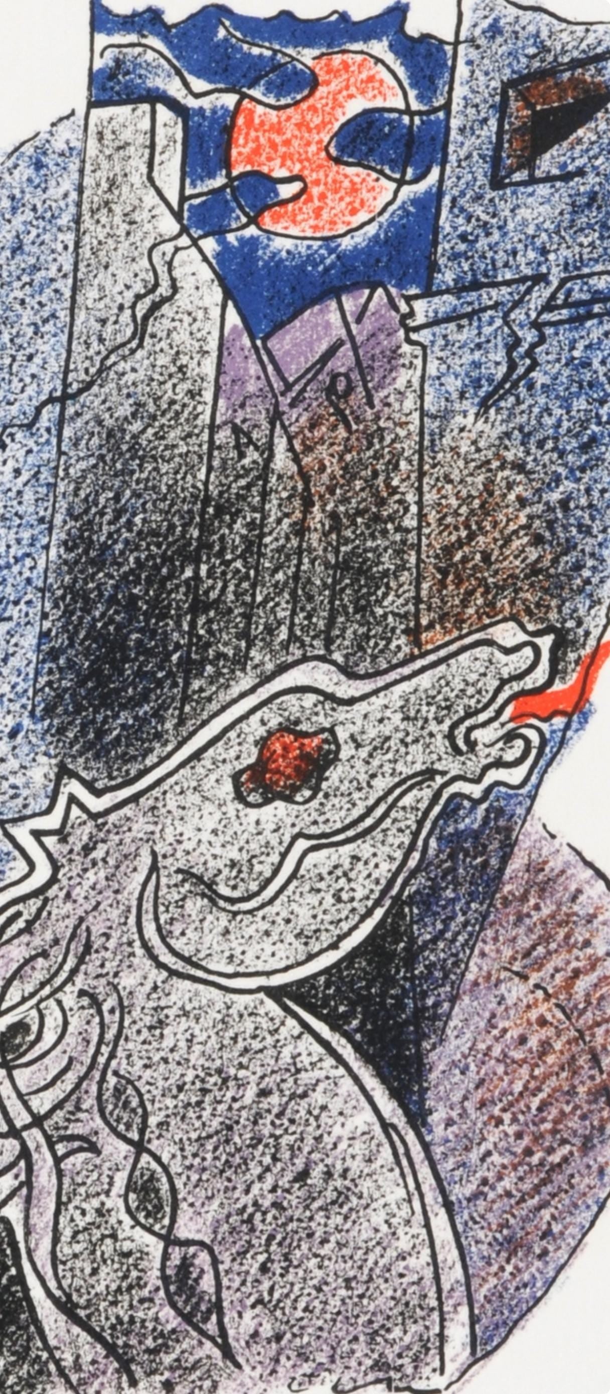 Andr Masson, Composition (Cramer 97), Une Toile De Craie, Lithograph