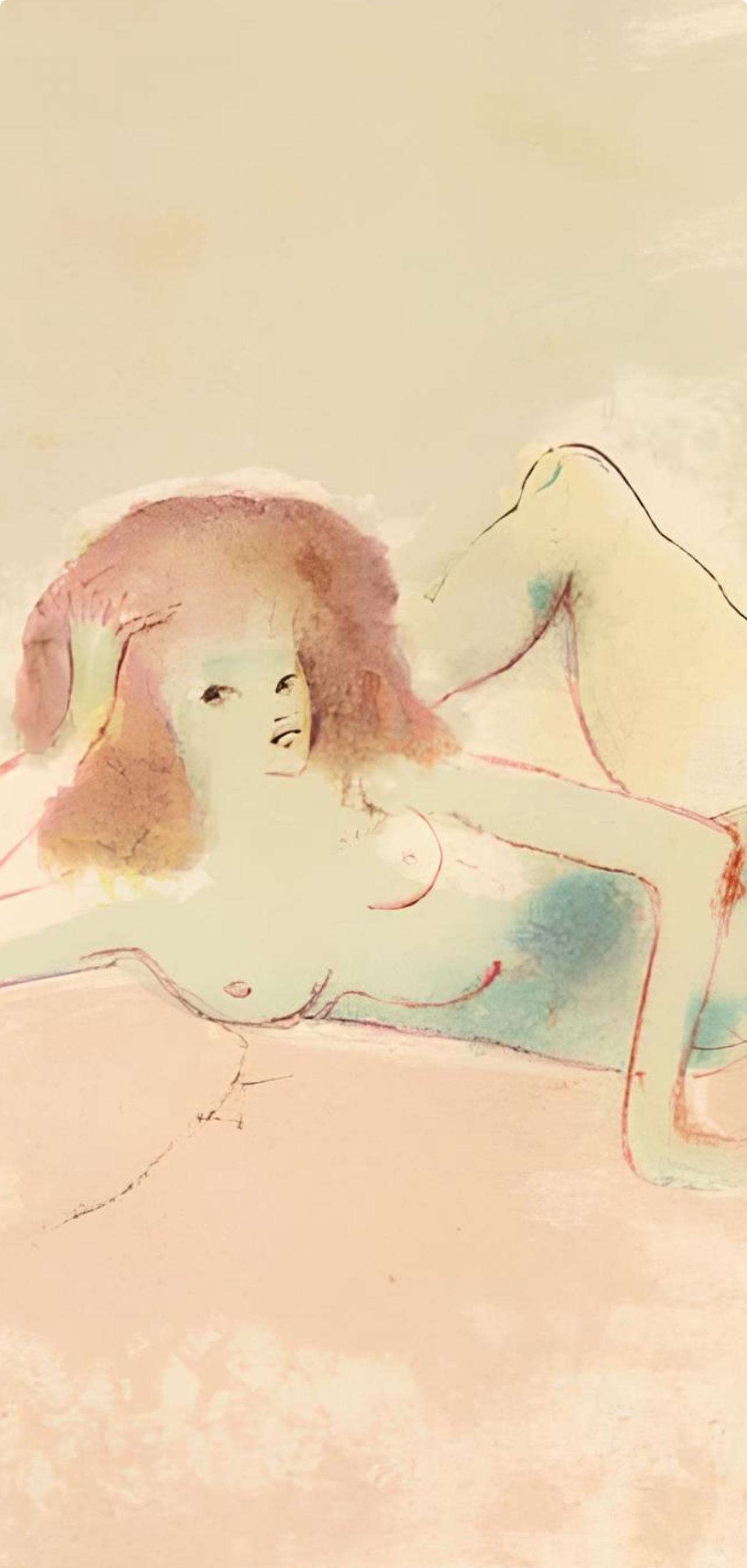 Lonor Fini, Composition, Paralllement, Lithograph