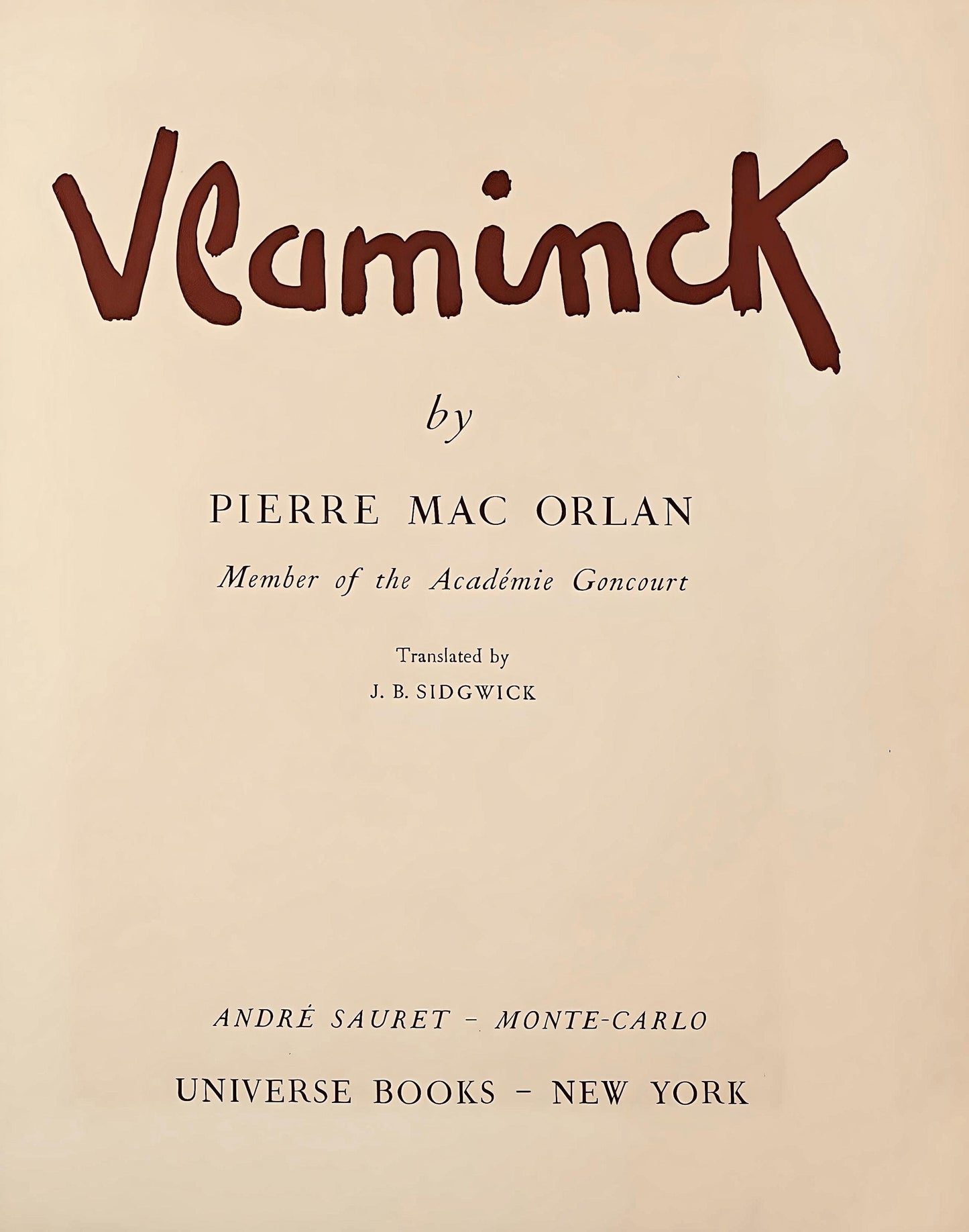 Maurice De Vlaminck, Maisons Dans La Beauce, Lithograph