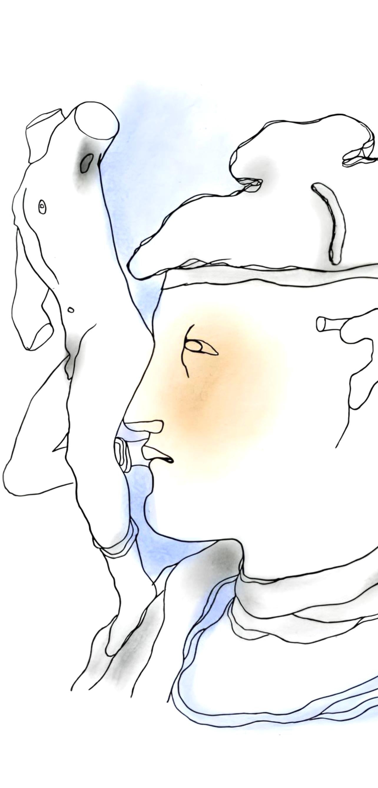 Jean Cocteau, Composition, Le Livre Blanc, Lithograph