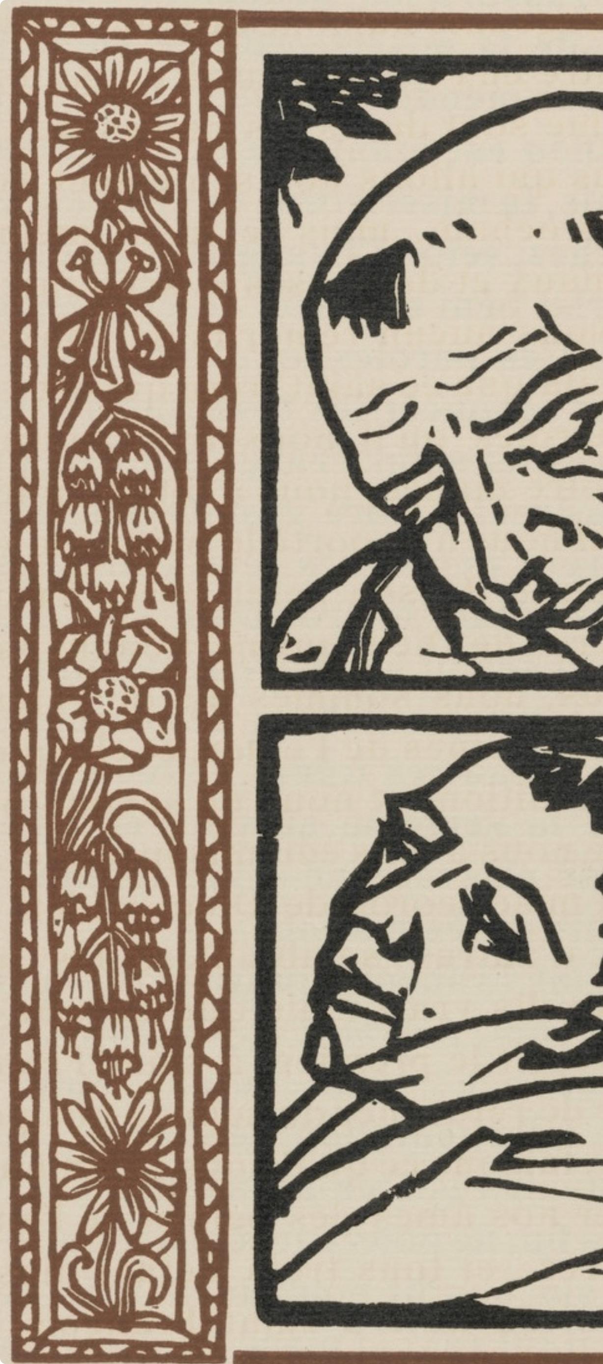 Mile Bernard, Composition (Morane, No. 100), Les Petites Fleurs De St. Franoise, Woodcut