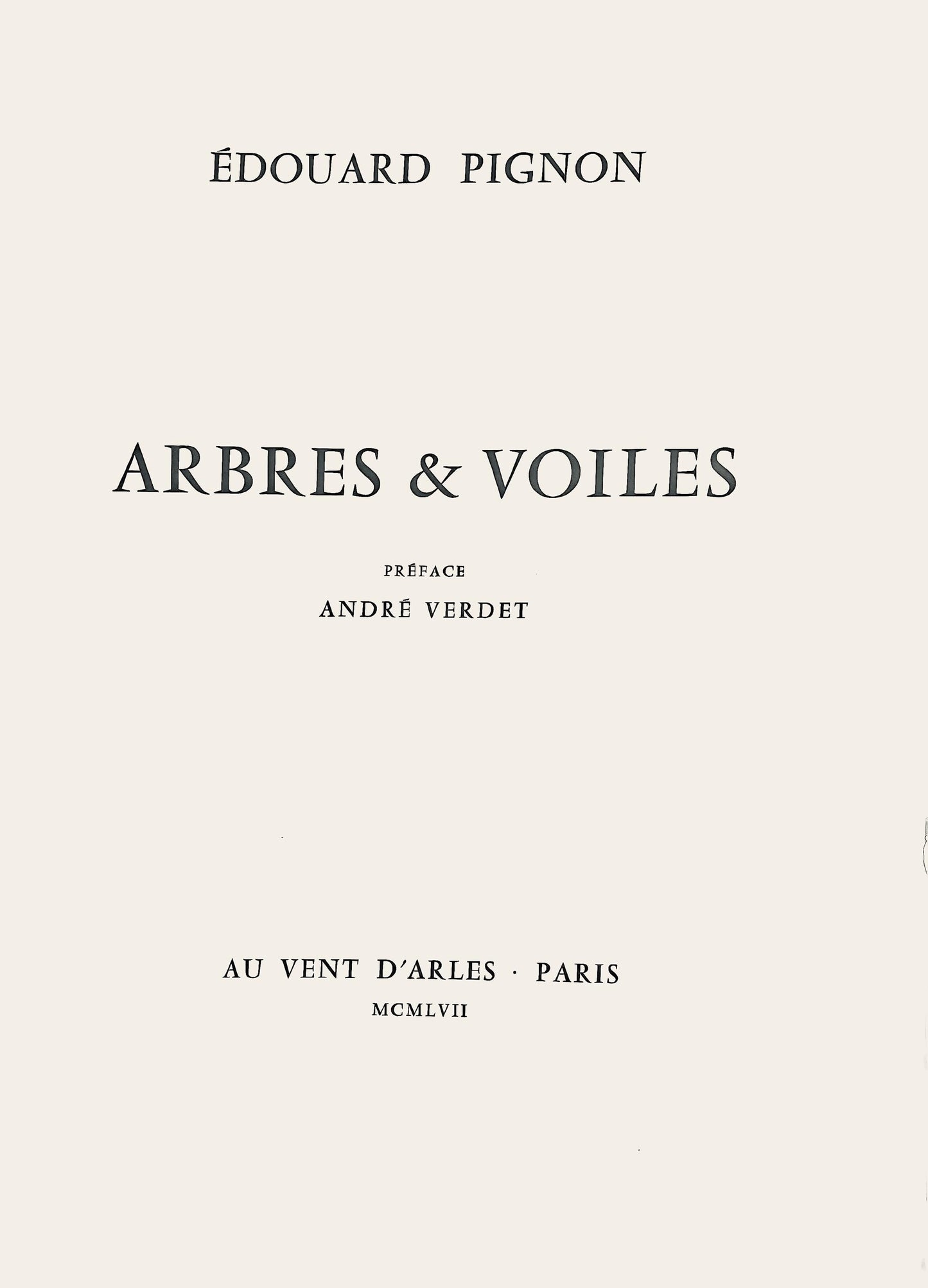 Douard Pignon, Composition, Arbres Et Voiles, Lithograph