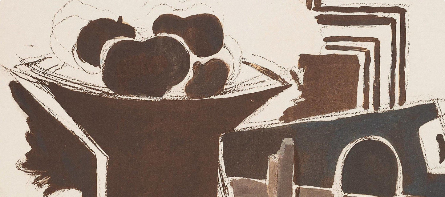 Georges Braque, Composition, Braque Espaces, 13 Dessins, Lavis, Aquarelles, Lithograph