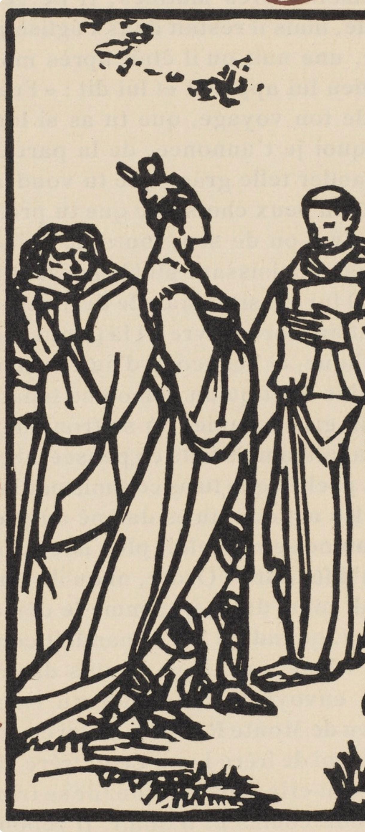 Mile Bernard, Composition (Morane, No. 100), Les Petites Fleurs De St. Franoise, Woodcut