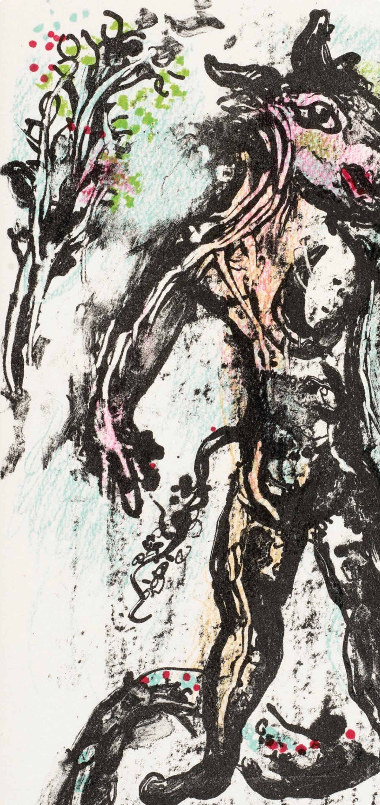 Marc Chagall, Composition (Mourlot 668-677), La Ferie Et Le Royaume, Lithograph