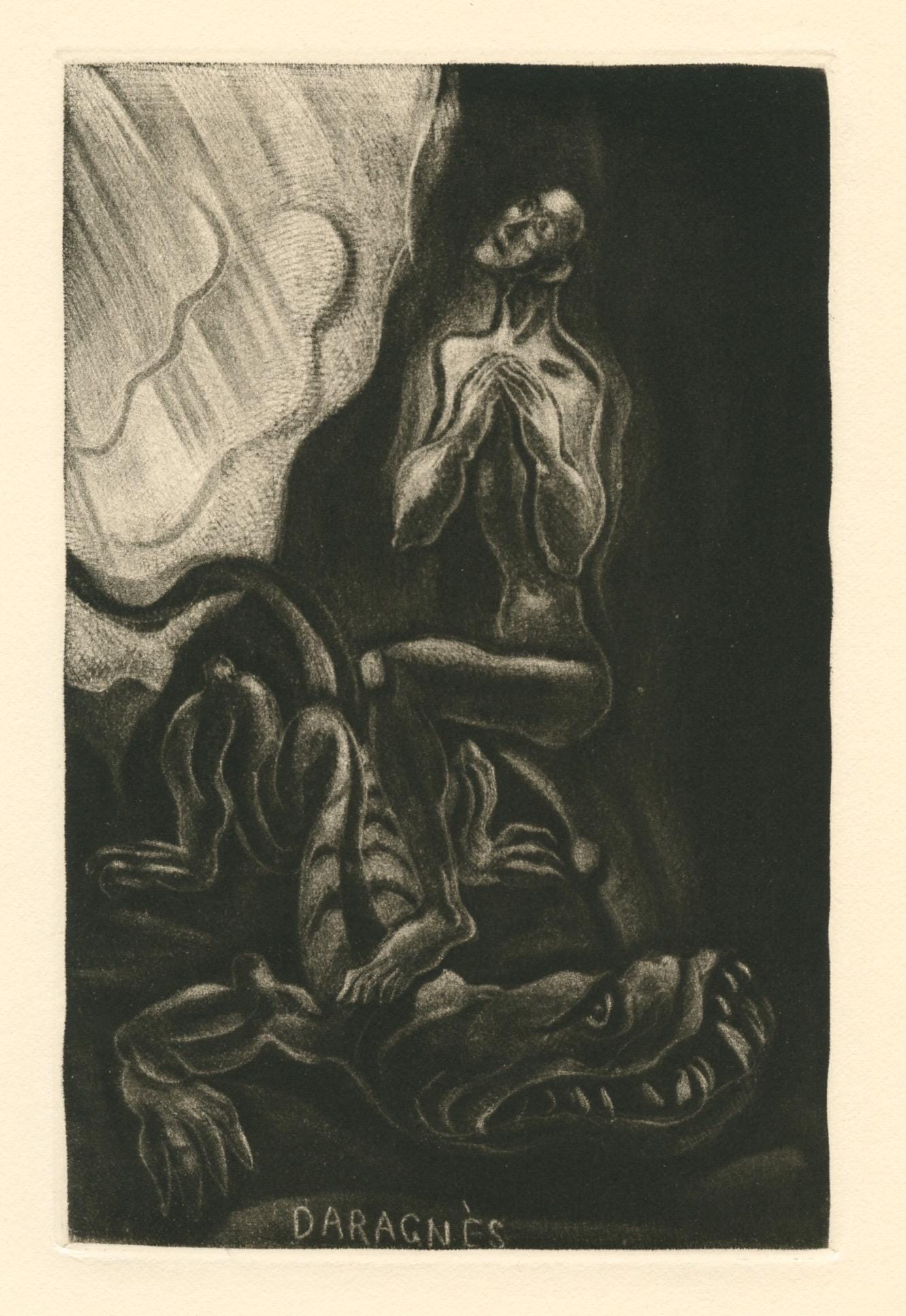 Jean Gabriel Daragns, Composition, Jours De Gloire, Histoire De La Libration De Paris, Etching