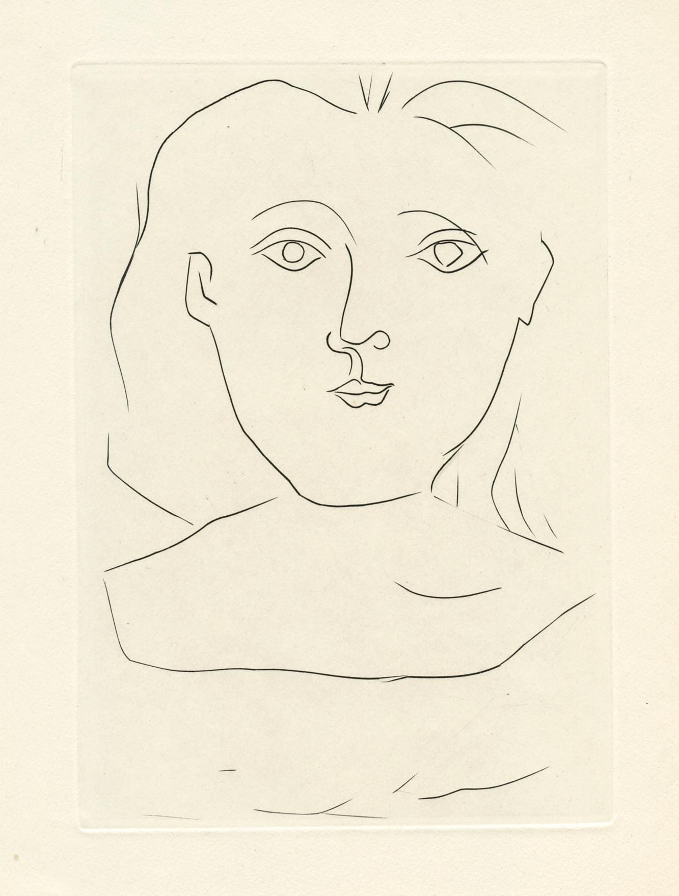 Pablo Picasso, Femme De Face (Bloch 372; Baer 700; Cramer 41), Jours De Gloire, Histoire De La