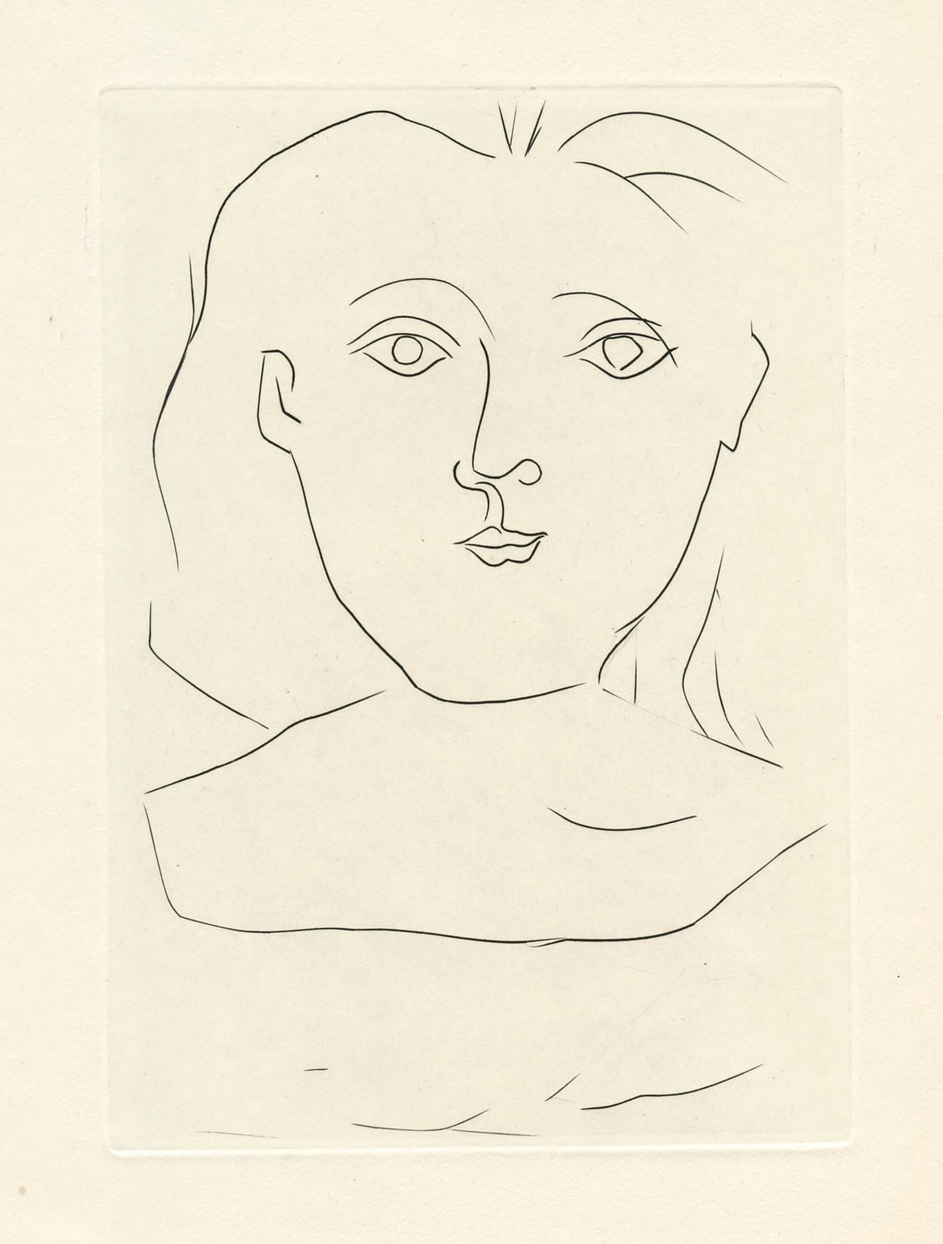 Pablo Picasso, Femme De Face (Bloch 372; Baer 700; Cramer 41), Jours De Gloire, Histoire De La