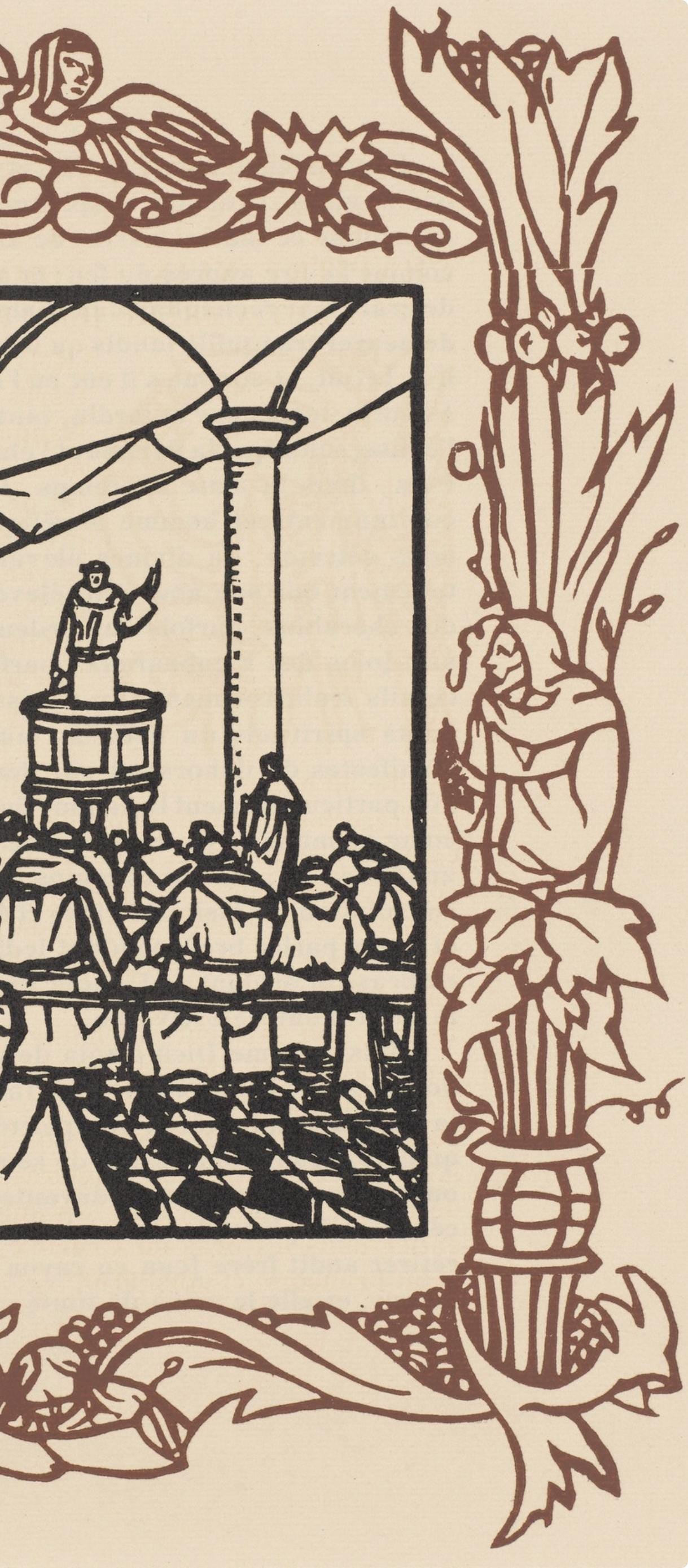 Mile Bernard, Composition (Morane, No. 100), Les Petites Fleurs De St. Franoise, Woodcut