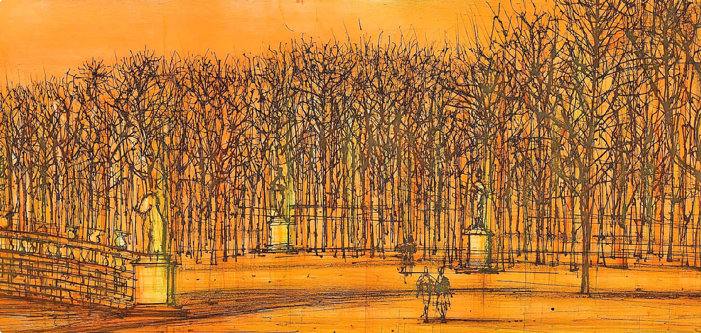 Jean Carzou, Les Tuileries, Regards Sur Paris, Lithograph