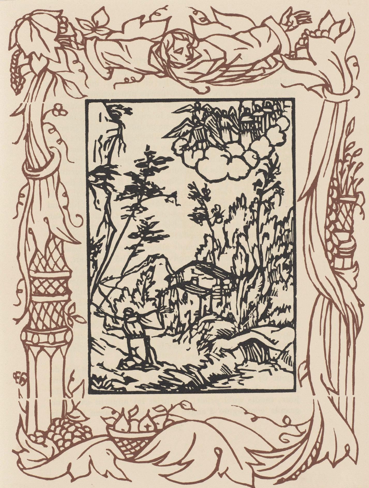 Mile Bernard, Composition (Morane, No. 100), Les Petites Fleurs De St. Franoise, Woodcut