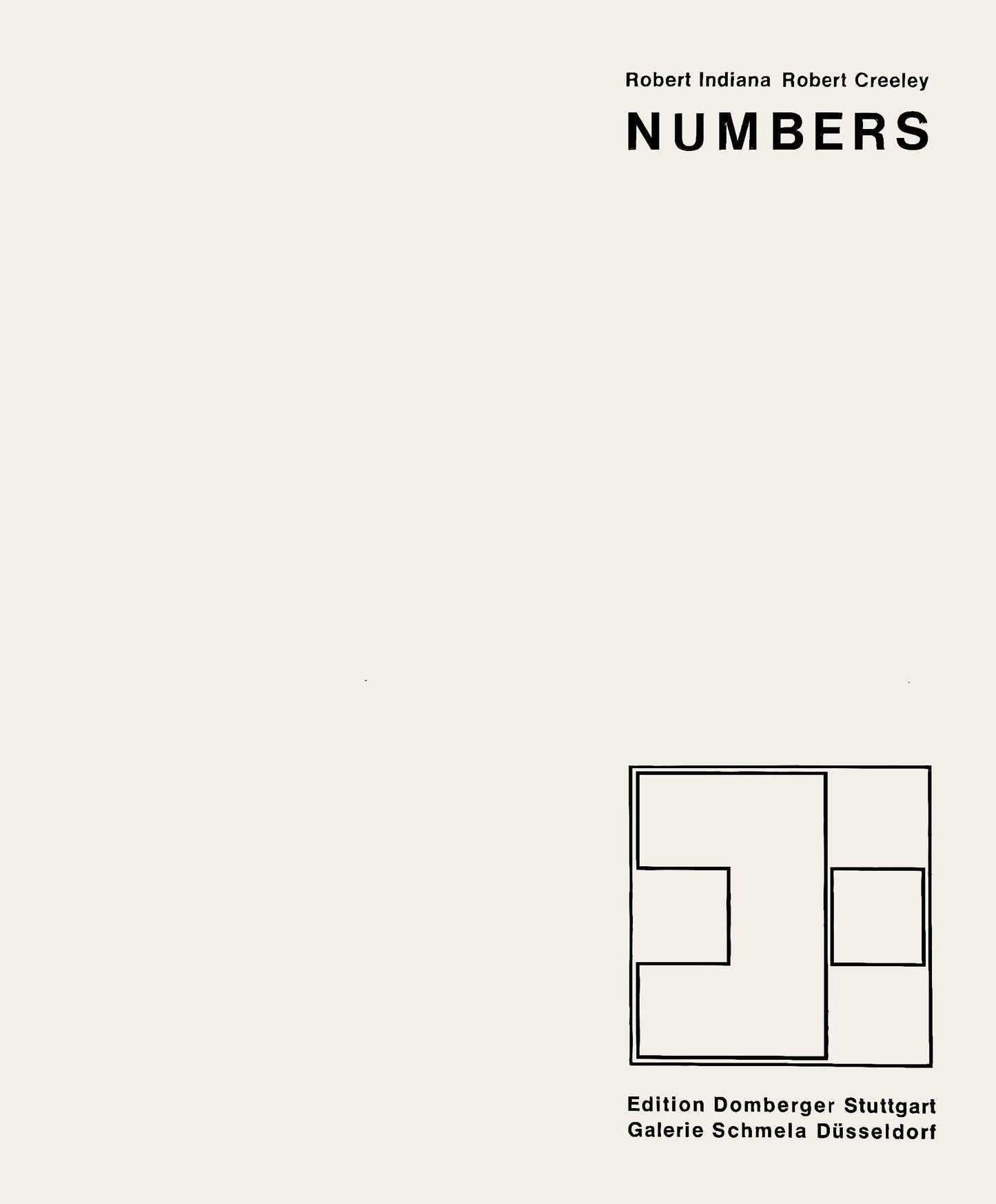 Robert Indiana, Five (Sheehan 46-55), Numbers, Silkscreen