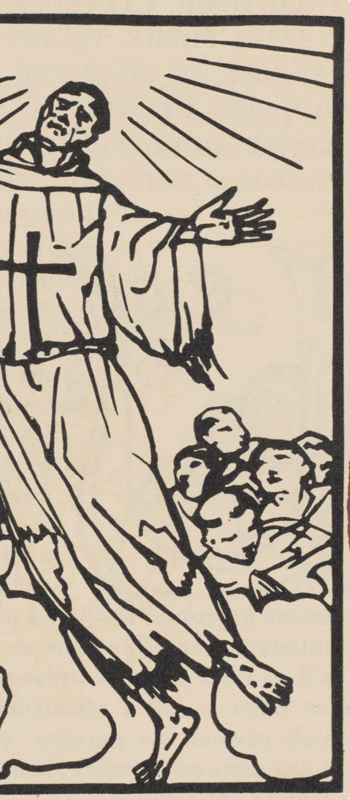 Mile Bernard, Composition (Morane, No. 100), Les Petites Fleurs De St. Franoise, Woodcut