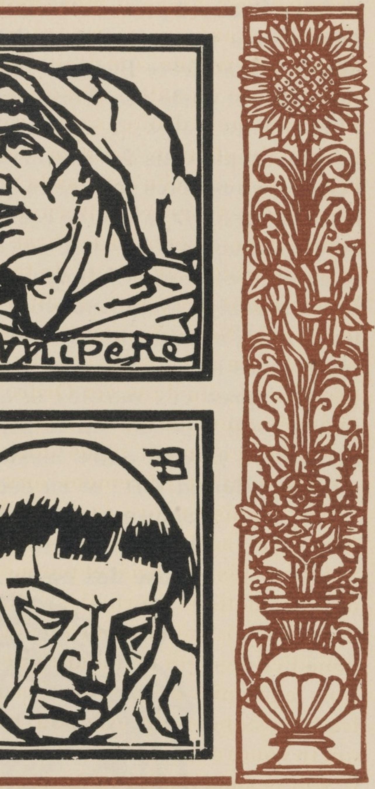 Mile Bernard, Composition (Morane, No. 100), Les Petites Fleurs De St. Franoise, Woodcut