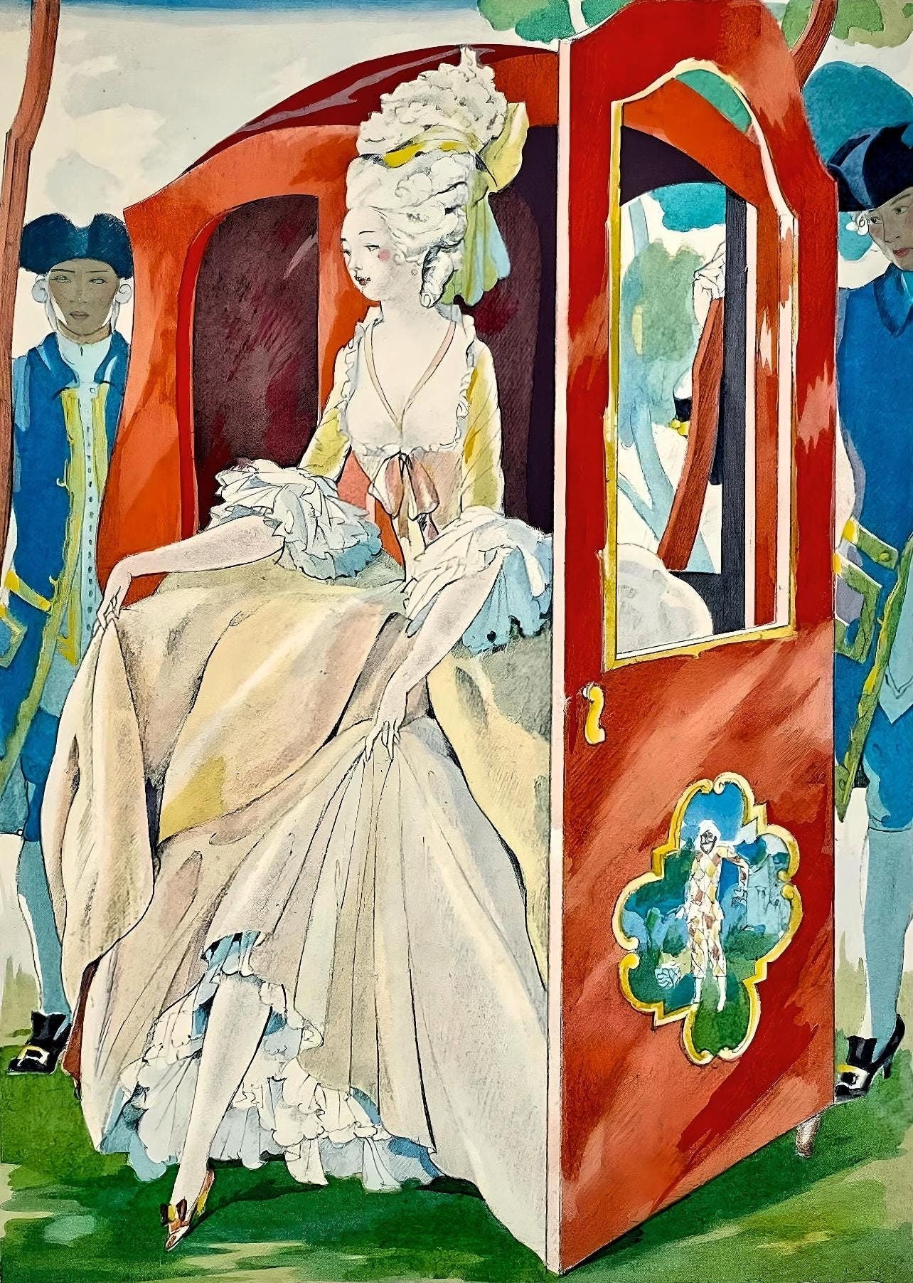Umberto Brunelleschi, Composition, La Leon D'Amour Dans Un Parc, Lithograph