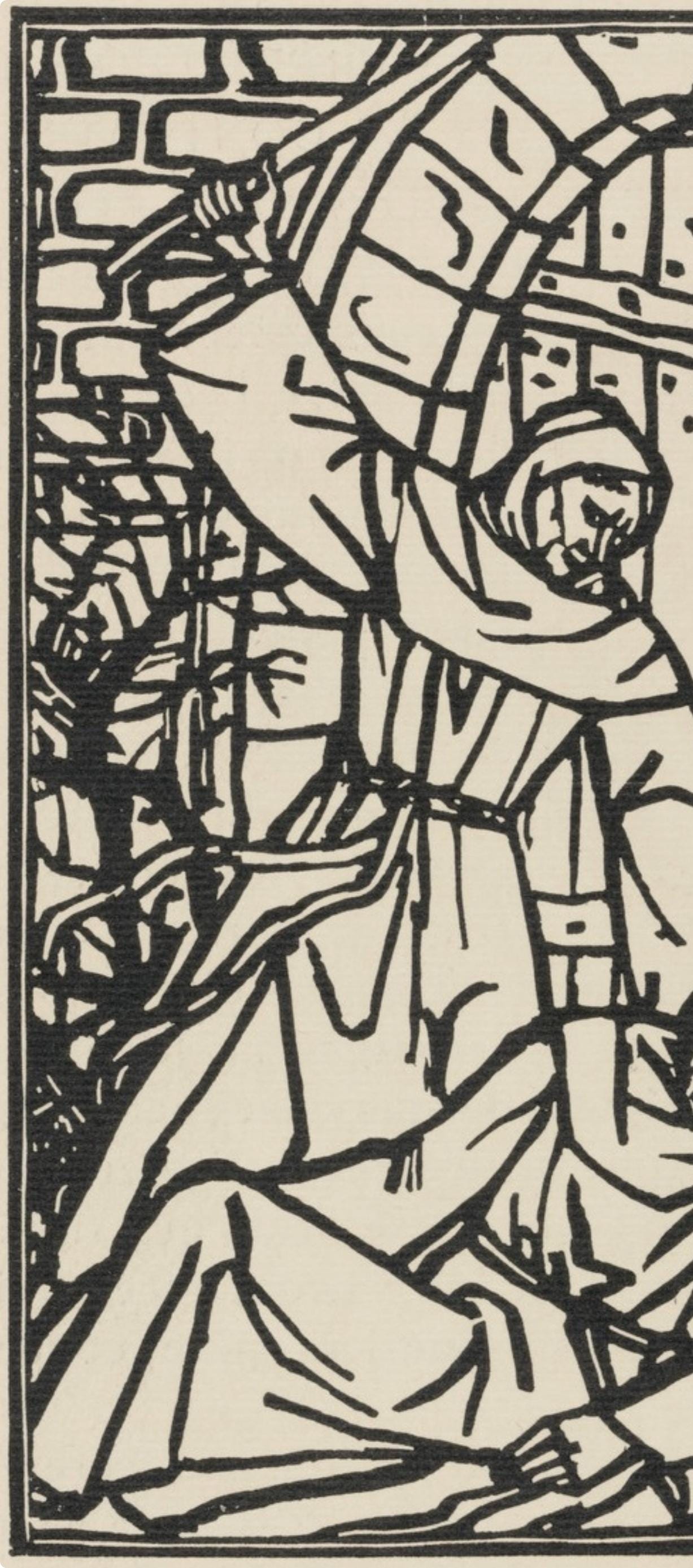 Mile Bernard, Composition (Morane, No. 100), Les Petites Fleurs De St. Franoise, Woodcut