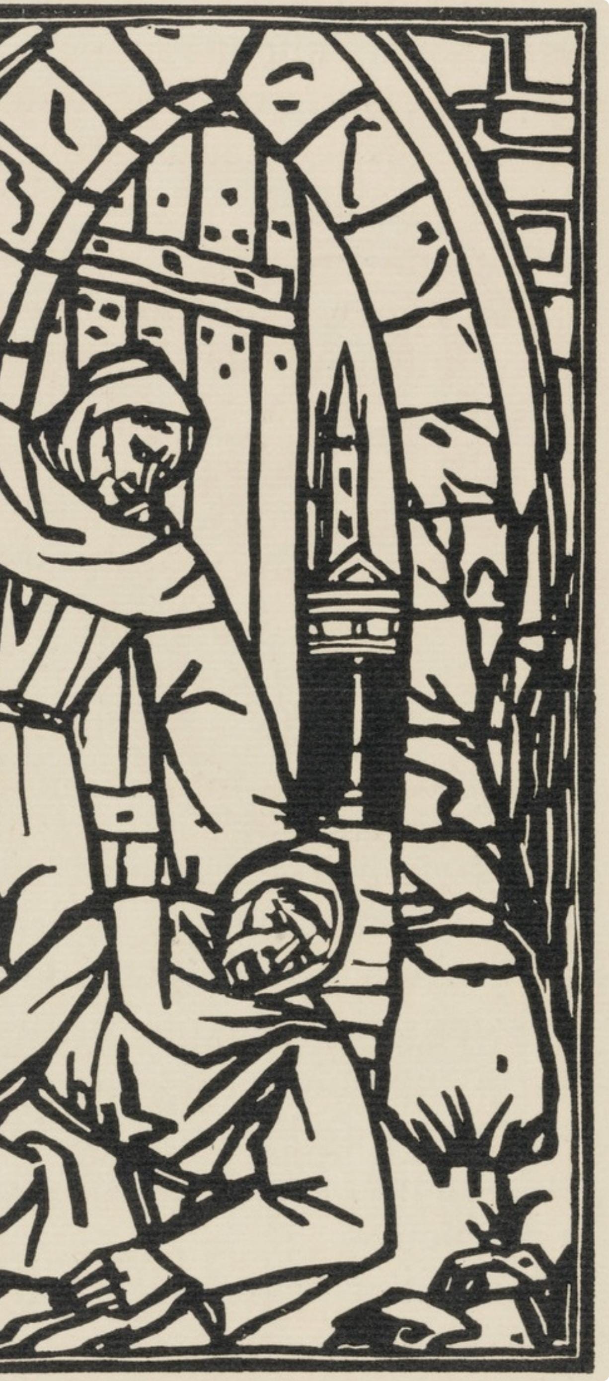 Mile Bernard, Composition (Morane, No. 100), Les Petites Fleurs De St. Franoise, Woodcut