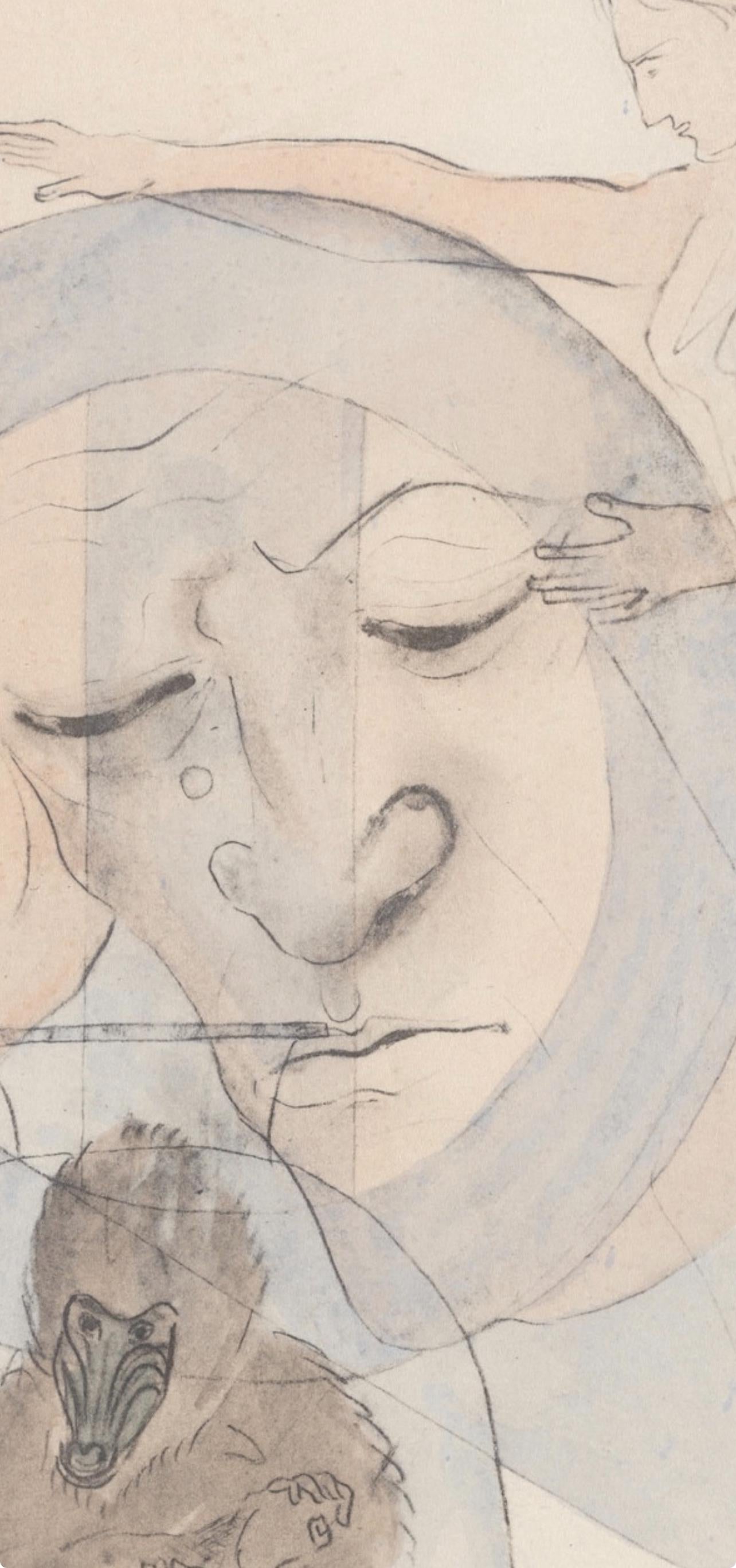 Francis Picabia, Composition, Le Peseur D'Mes (The Weigher Of Souls), Lithograph