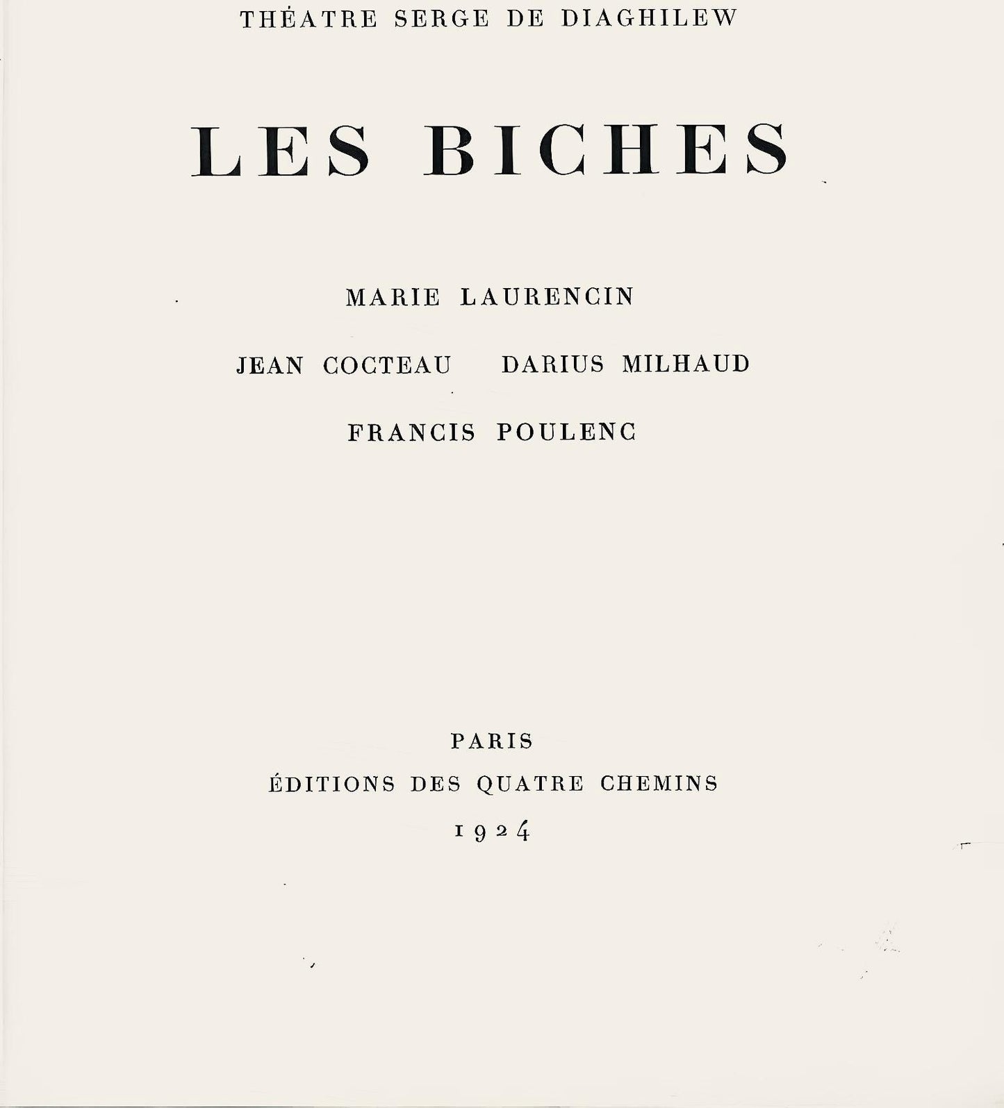 Marie Laurencin, Composition, Les Biches, Lithograph