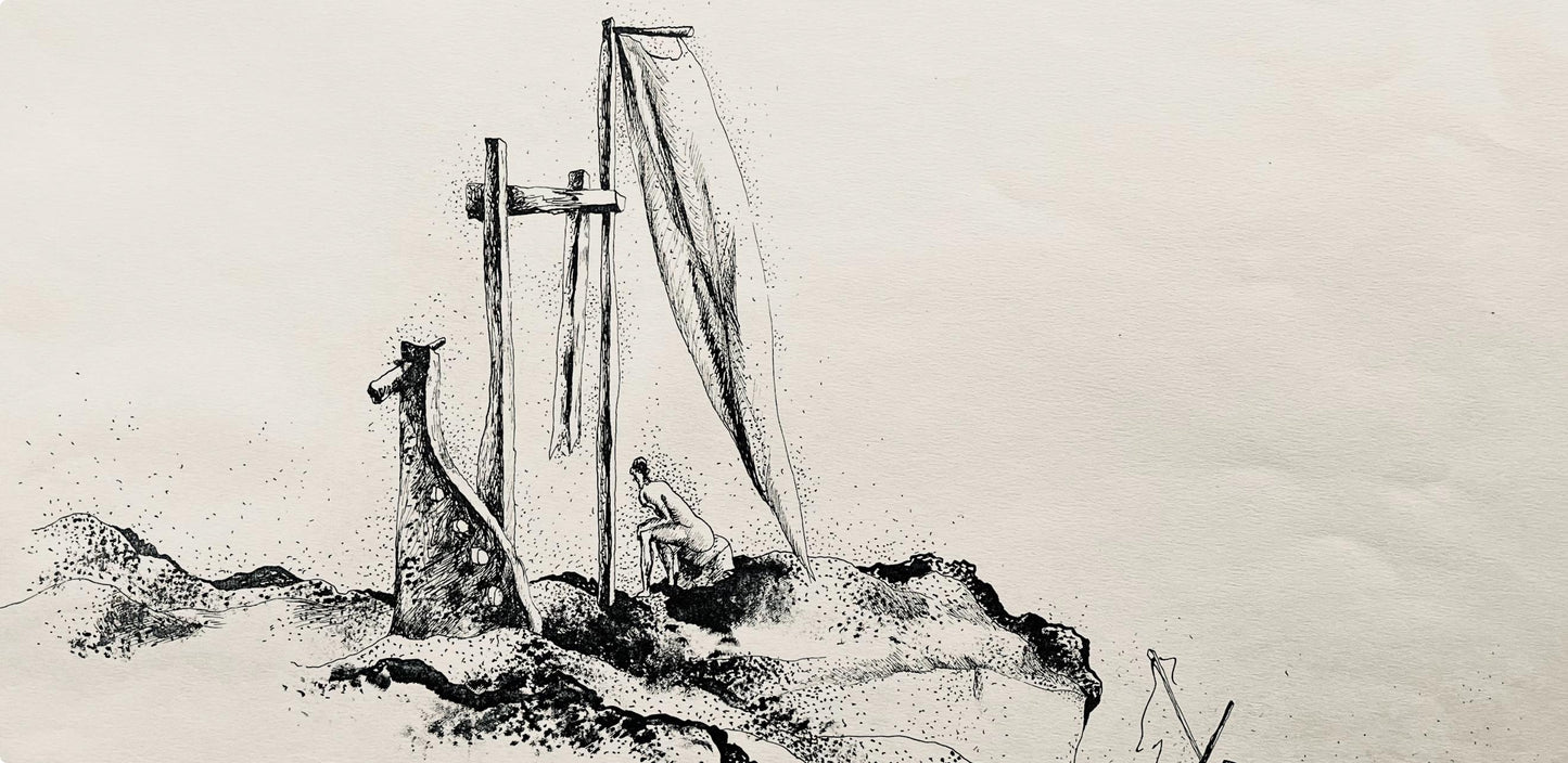 Jean Lurat, Le Radeau De La Mduse, Huit Dessins La Plume, Lithograph