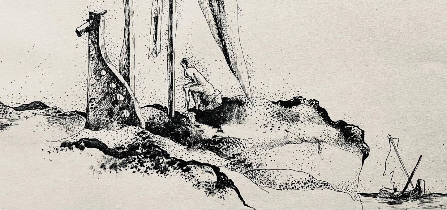 Jean Lurat, Le Radeau De La Mduse, Huit Dessins La Plume, Lithograph