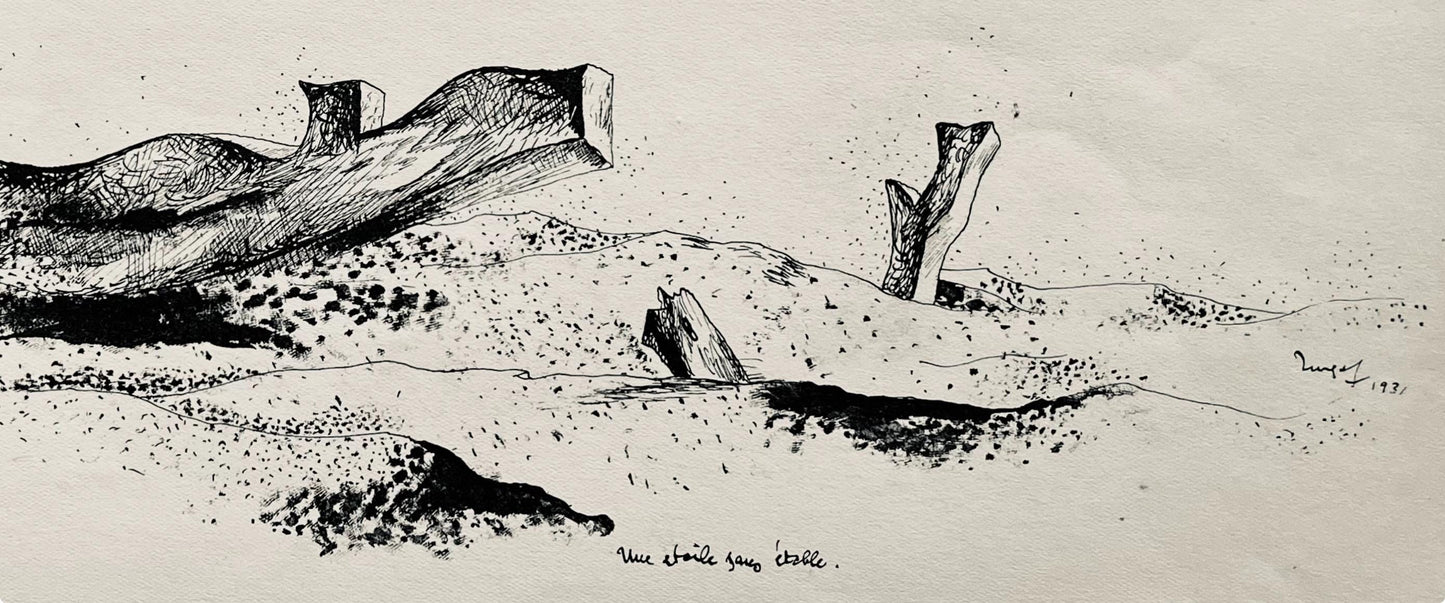Jean Lurat, Une Toile Sans Table, Huit Dessins La Plume, Lithograph