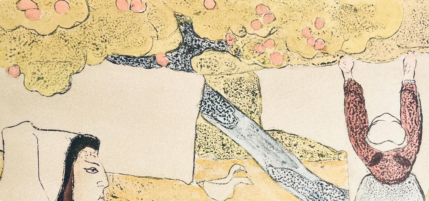 Mile Bernard, Composition, Loge De Mile Bernard, Woodcut