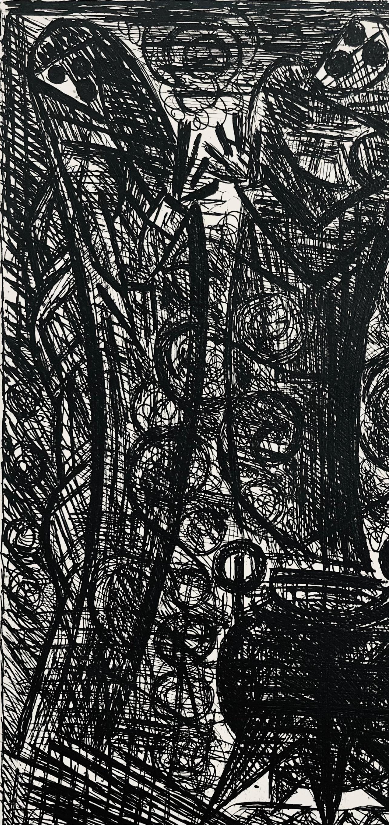 Marcel Gromaire, Les Sorcieres, Scne Iii, Shakespeare, Macbeth, Eaux-Fortes De Gromaire, Etching