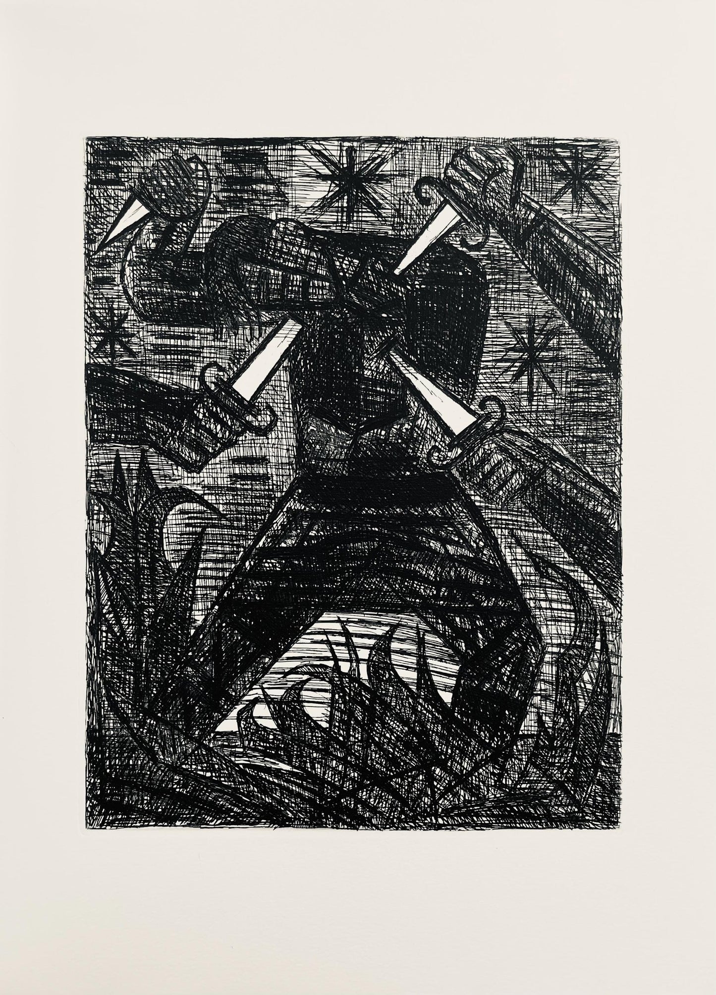 Marcel Gromaire, Assassinat De Banquo, Scne Xii, Shakespeare, Macbeth, Eaux-Fortes De Gromaire,