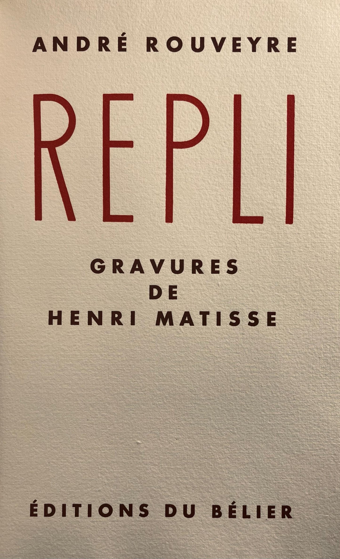Henri Matisse, Lithographie Xi (Duthuit 20), Repli, Gravures De Henri Matisse, Lithograph