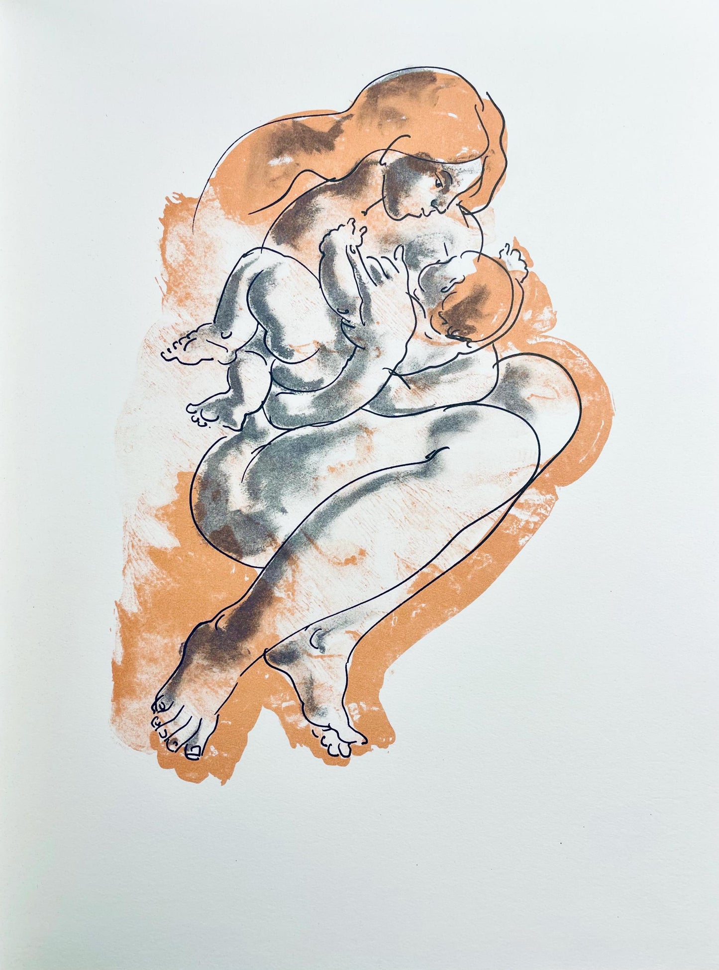 Hans Erni, Composition, Rflexions Simples Sur Le Corps, Lithograph