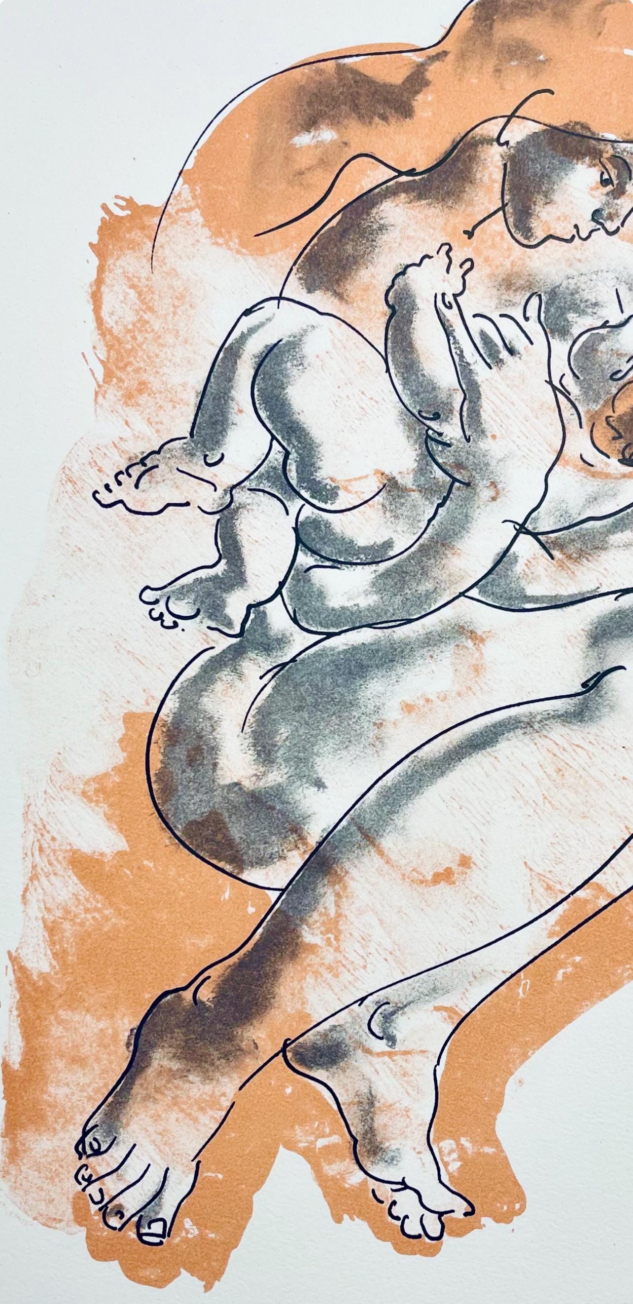 Hans Erni, Composition, Rflexions Simples Sur Le Corps, Lithograph