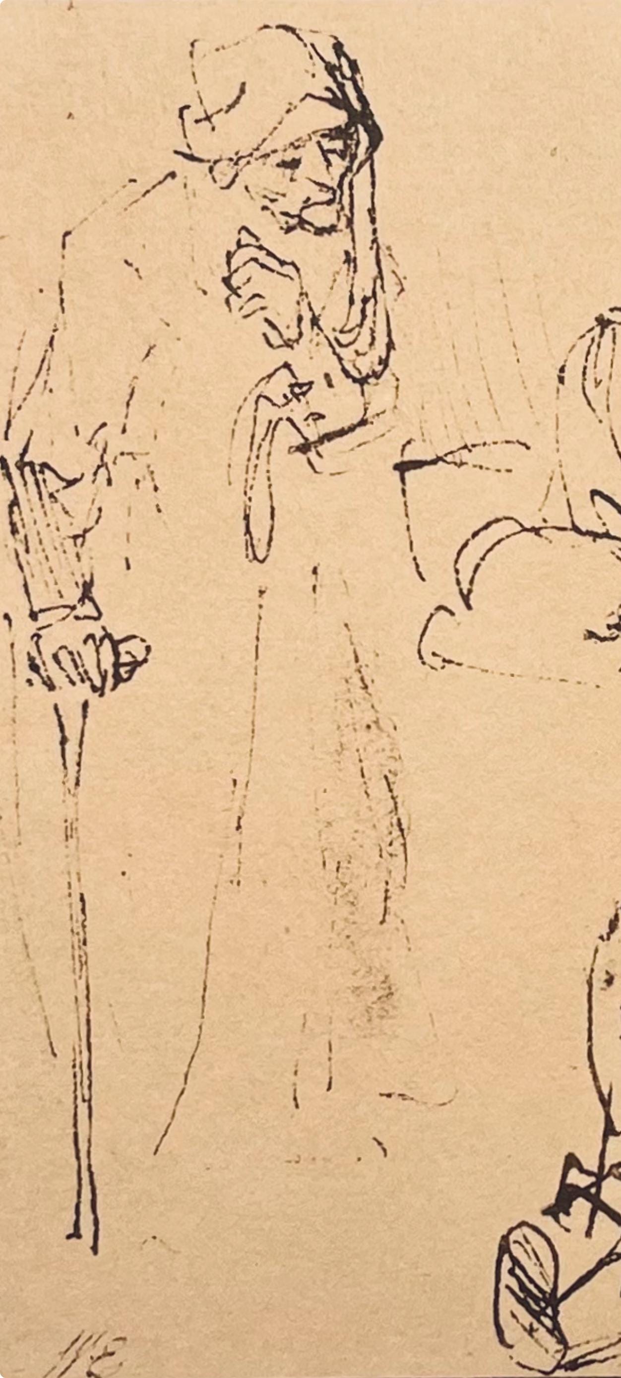Rembrandt Van Rijn, Isaac Blessing Jacob, Drawings From The Bible, Collotype