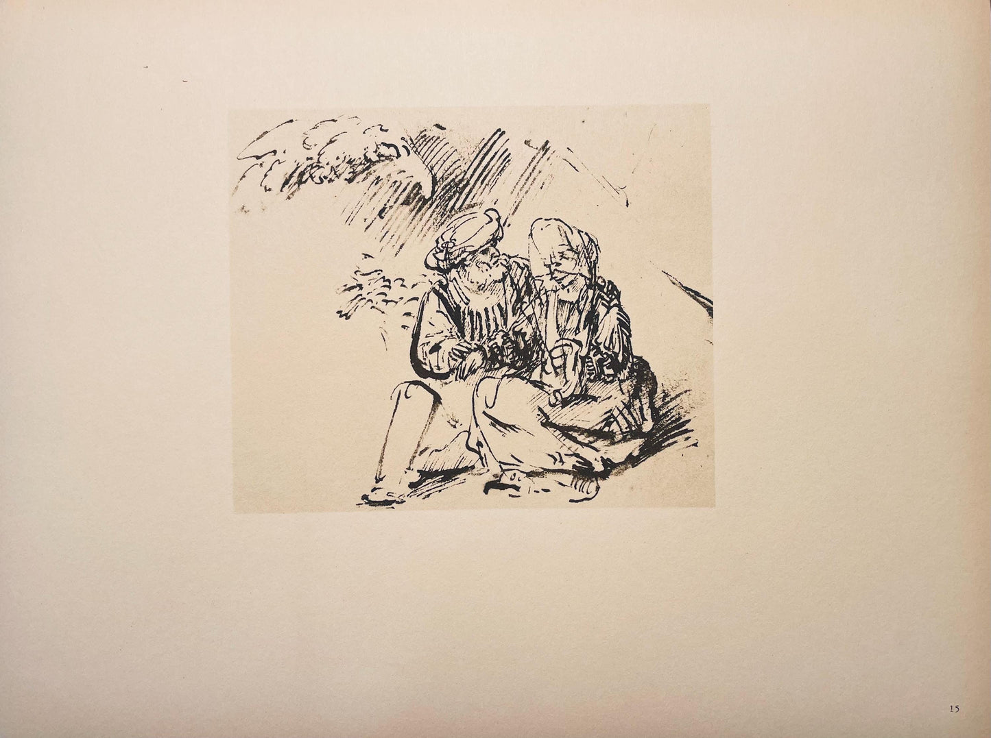Rembrandt Van Rijn, Judah And Tamar, Drawings From The Bible, Collotype