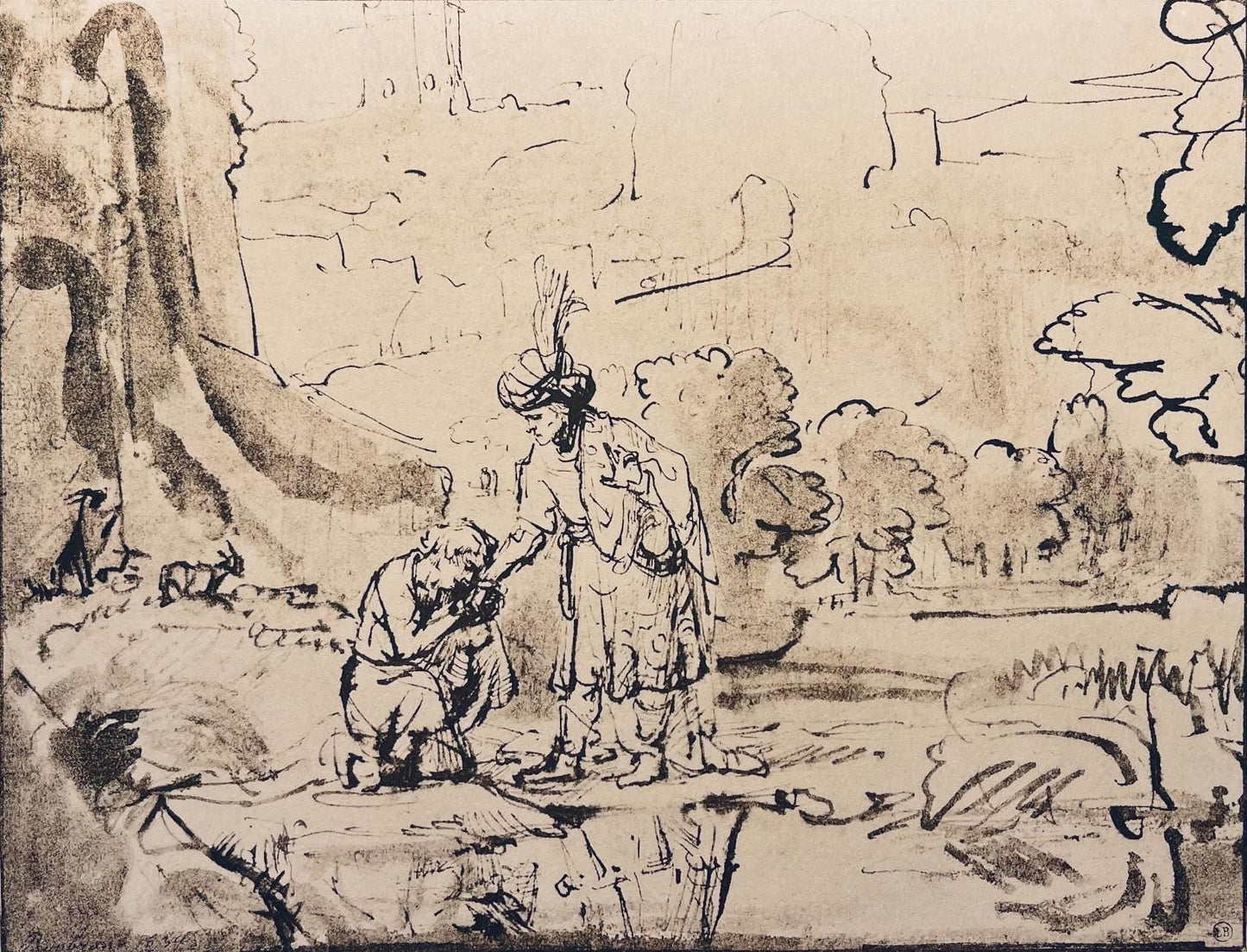 Rembrandt Van Rijn, Jonathan And David, Collotype