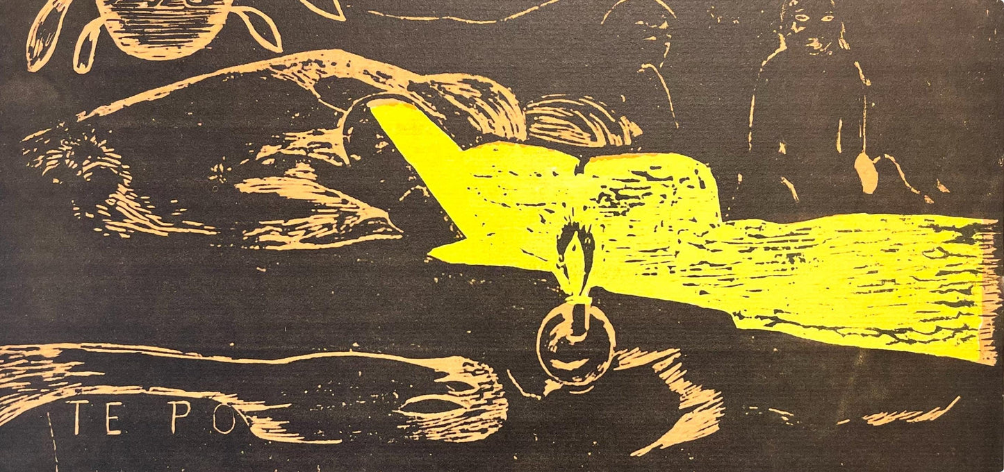 Paul Gauguin, The Long Night (Te Po), Gauguin, Woodcut