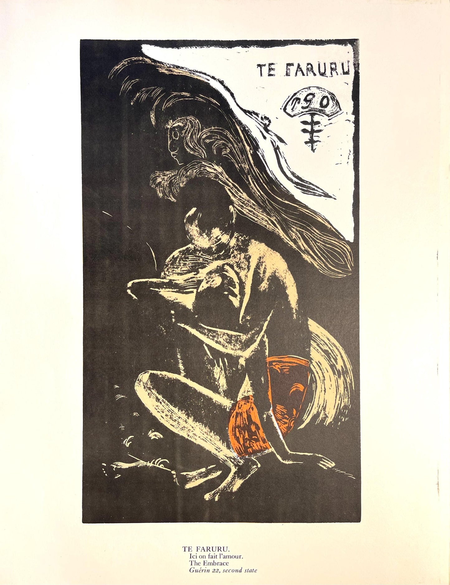 Paul Gauguin, Here We Make Love (Te Faruru), Woodcut