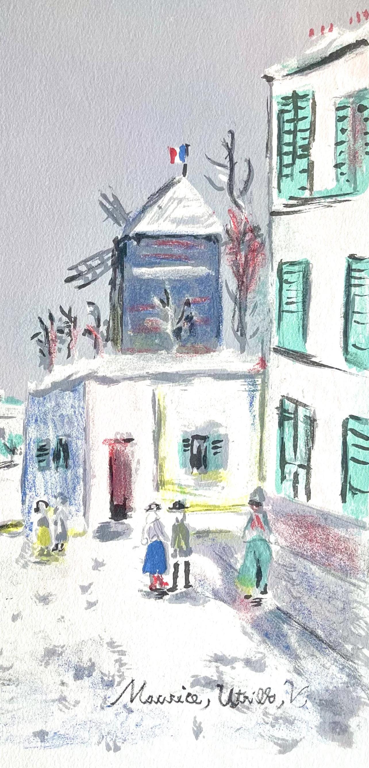 Maurice Utrillo, Montmartre (Moulin De La Galette), Paris Capitale, Lithograph