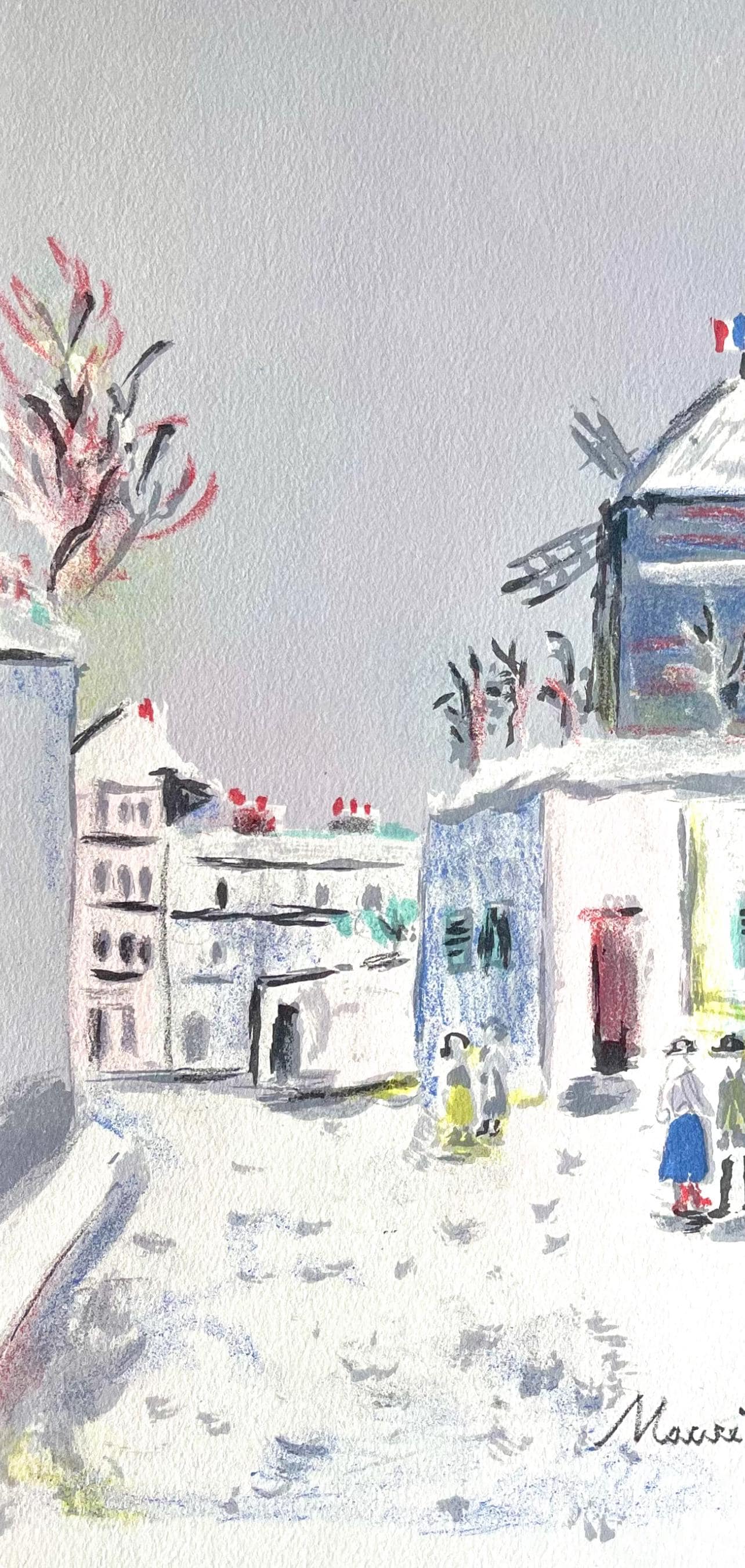 Maurice Utrillo, Montmartre (Moulin De La Galette), Paris Capitale, Lithograph